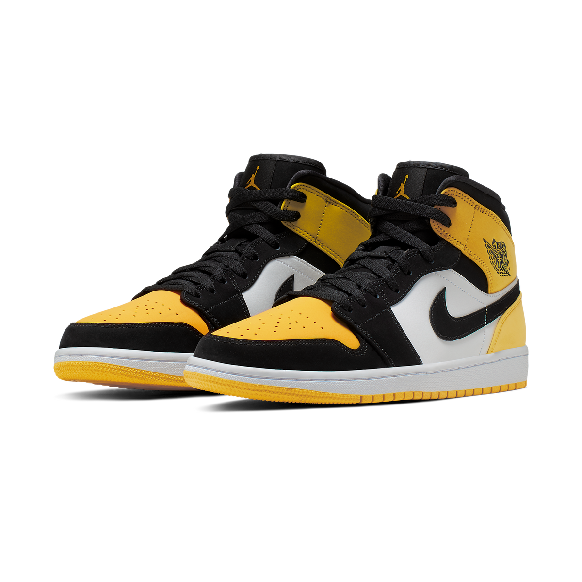 Jordan 1 Mid Yellow Toe Black
