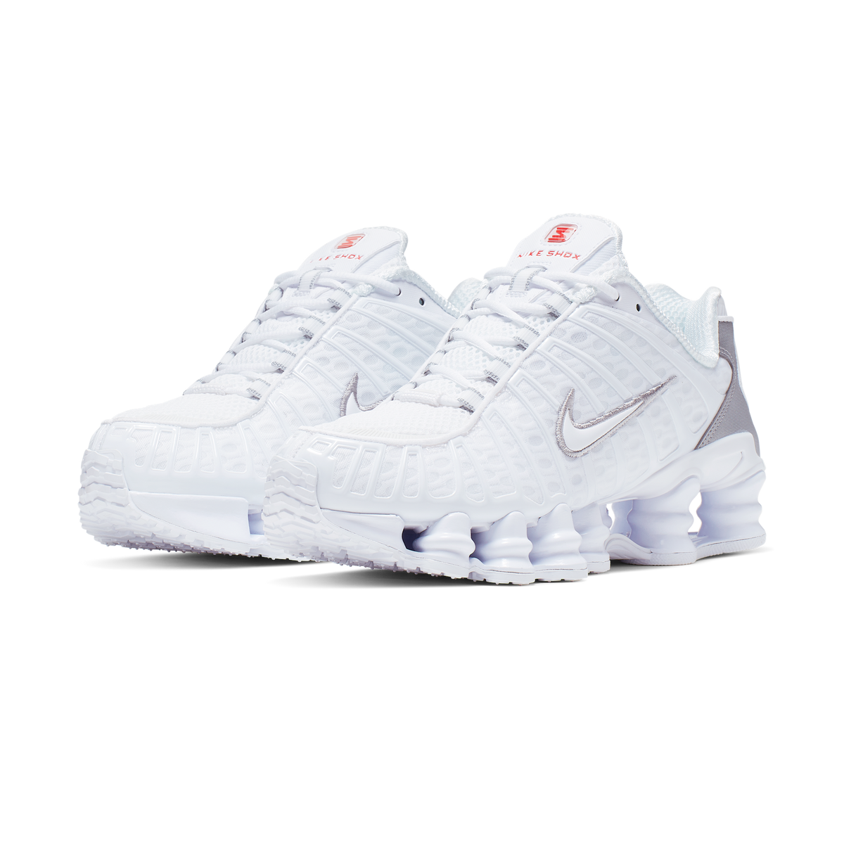 Nike Shox TL White Metallic Silver Max Orange (Women's)