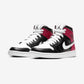 Jordan 1 Mid Black Noble Red (Women's)