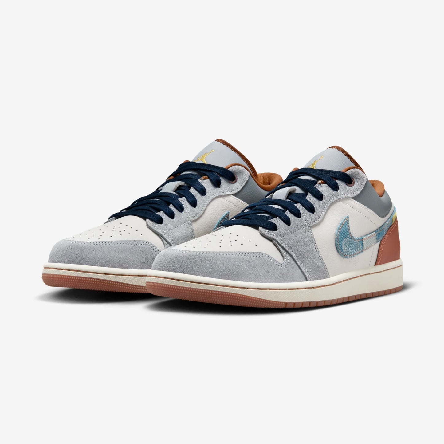 Jordan 1 Low SE Phantom Repaired Denim Swoosh