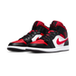 Jordan 1 Mid White Black Red (2022)