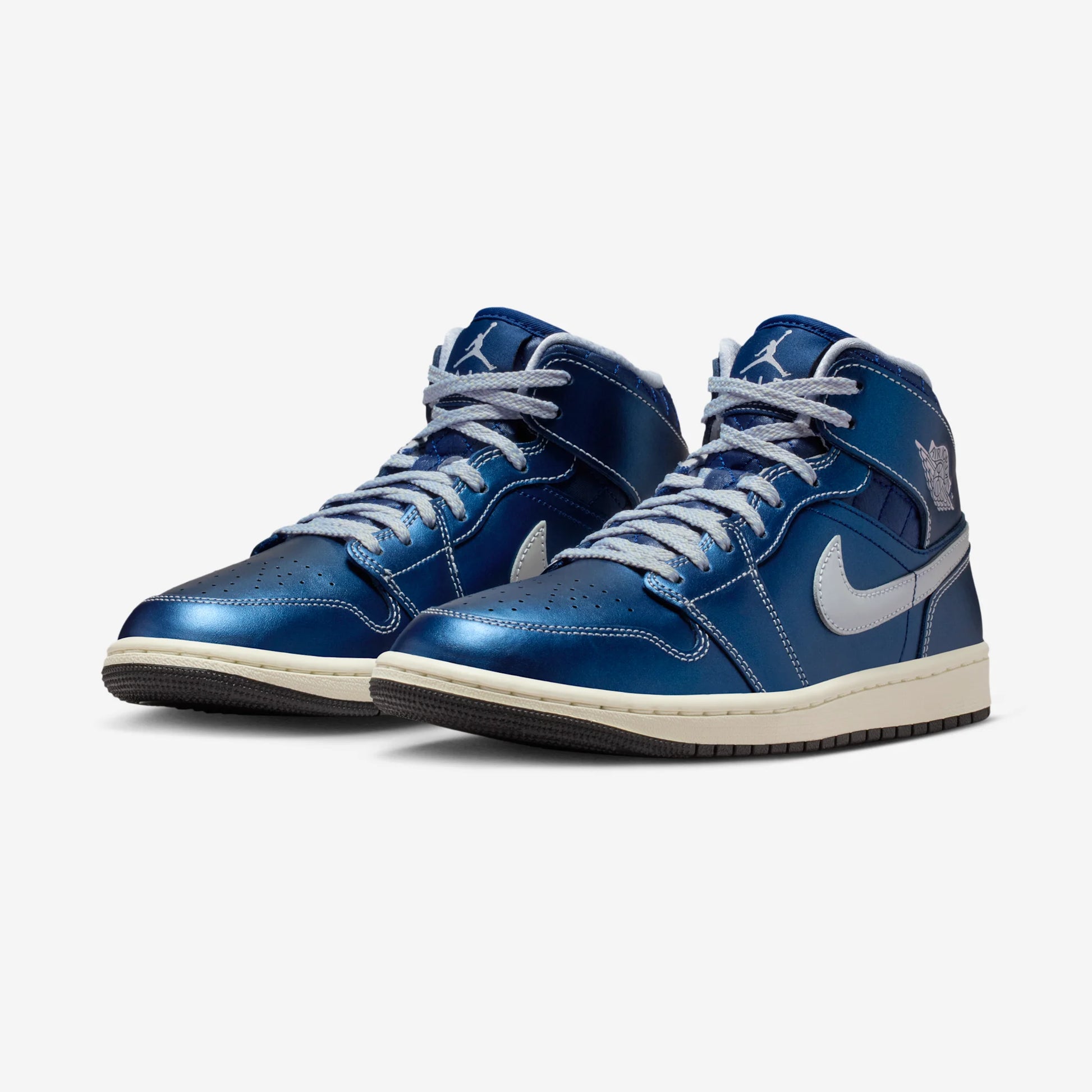 Jordan 1 Mid SE Metallic Blue Quilted (Women's)