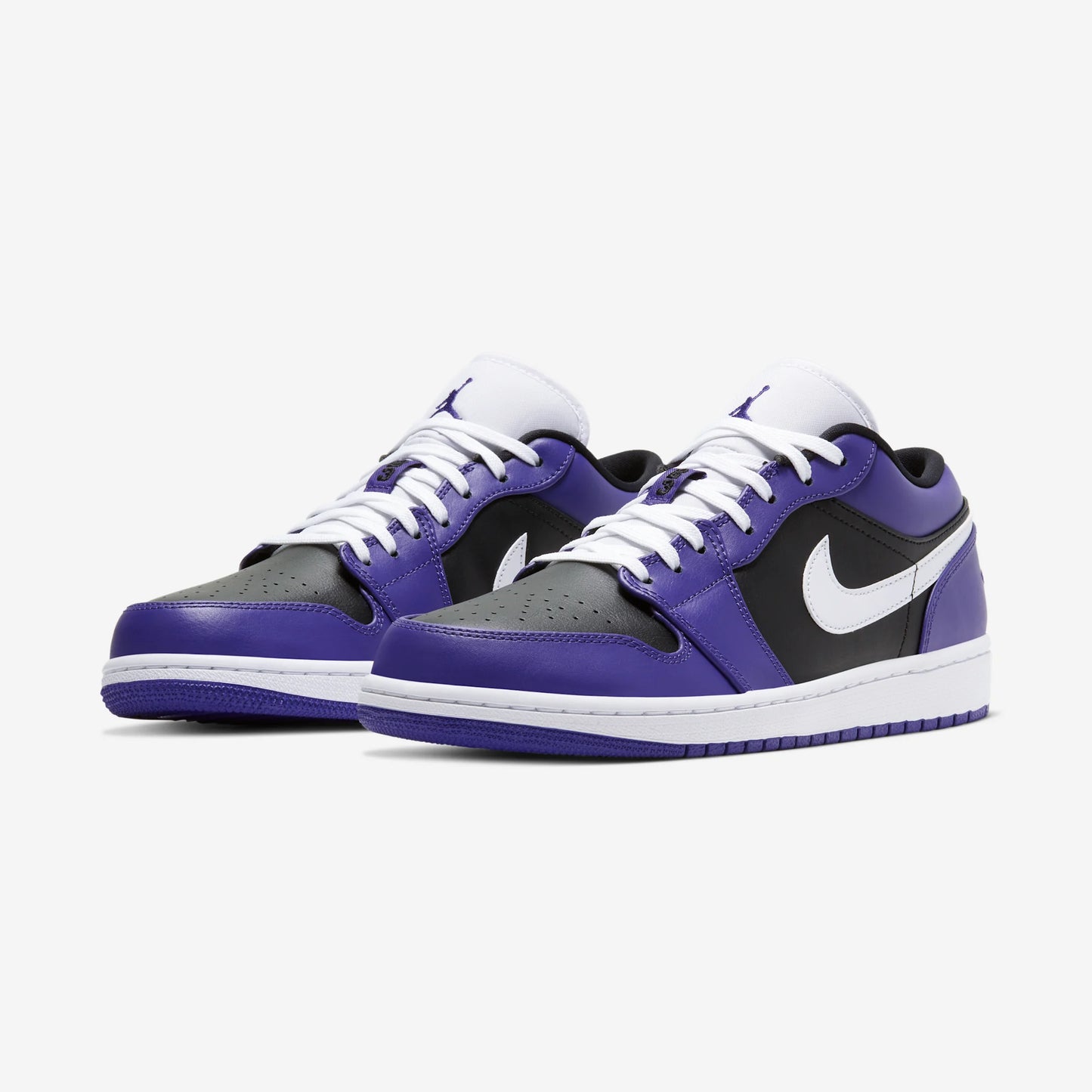 Jordan 1 Low Court Purple Black