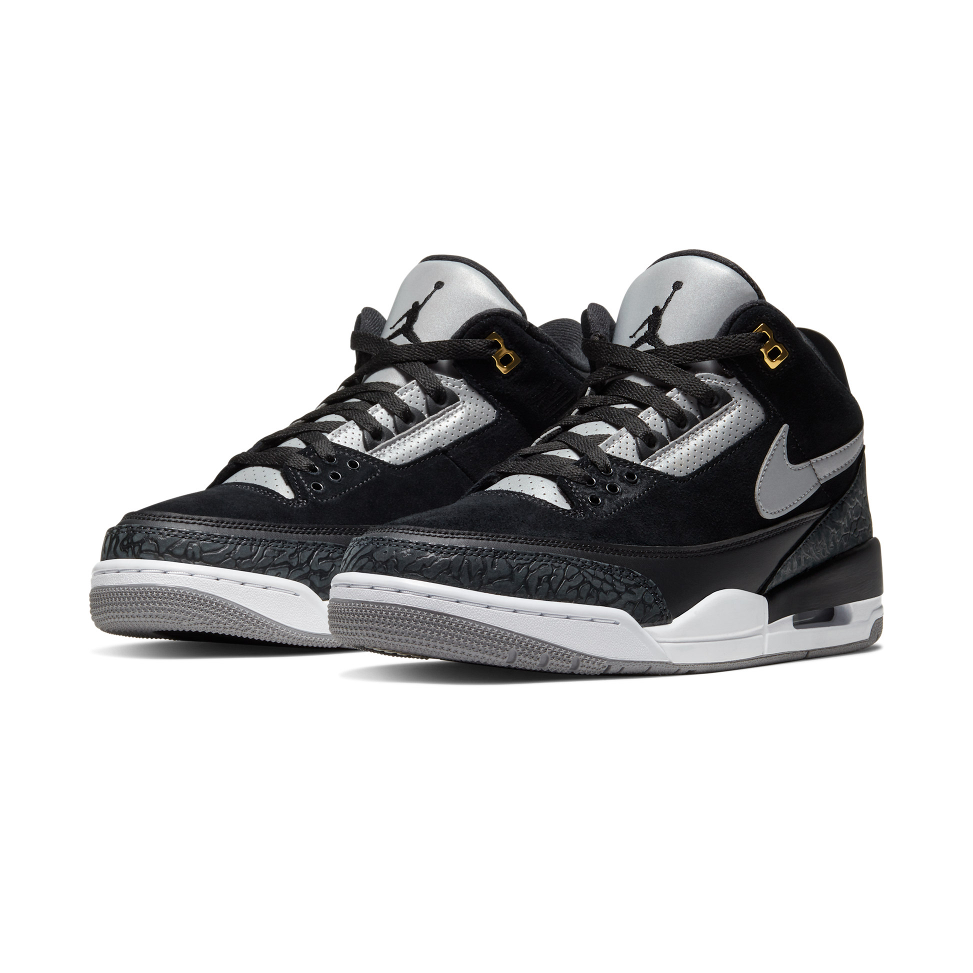 Jordan 3 Retro Tinker Black Cement Gold