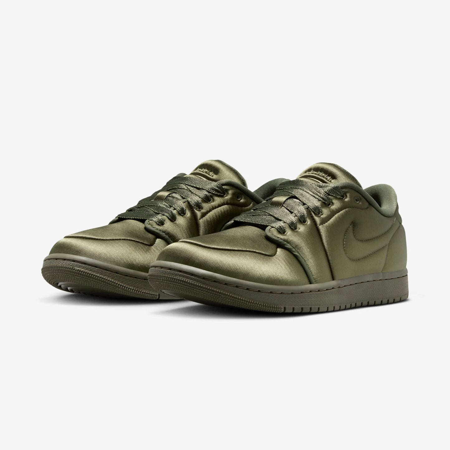 Jordan 1 Low Method of Make Satin Medium Olive (Women's)