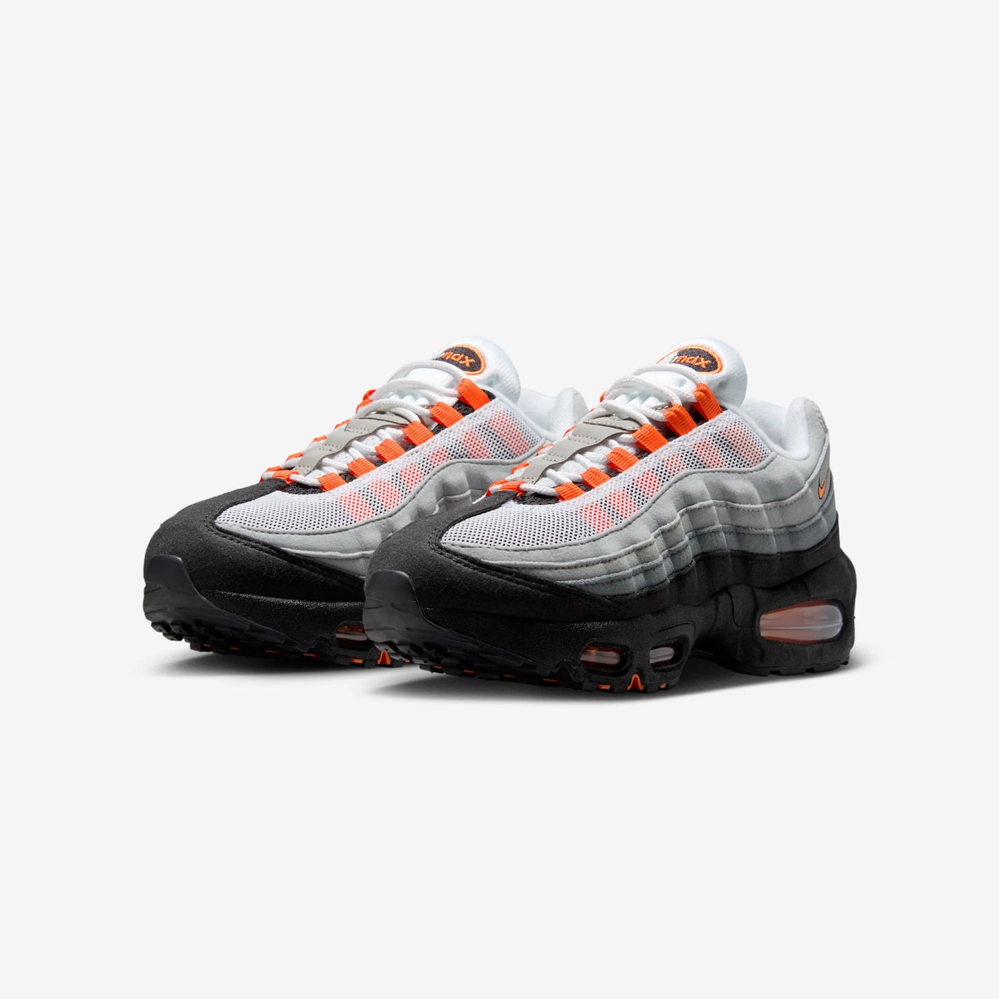 Nike Air Max 95 Big Bubble Black Cool Grey White Bright Mandarin