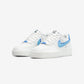Nike Air Force 1 Low 82 Double Swoosh White Medium Blue (GS)