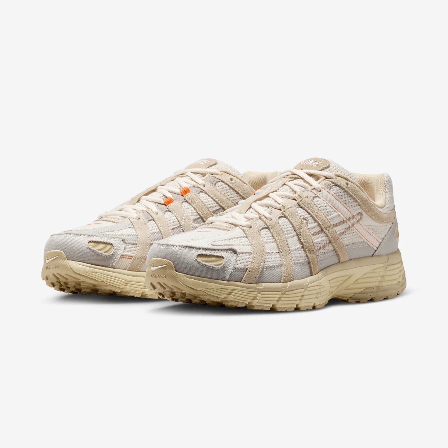 Nike P-6000 College Grey Khaki Safety Orange