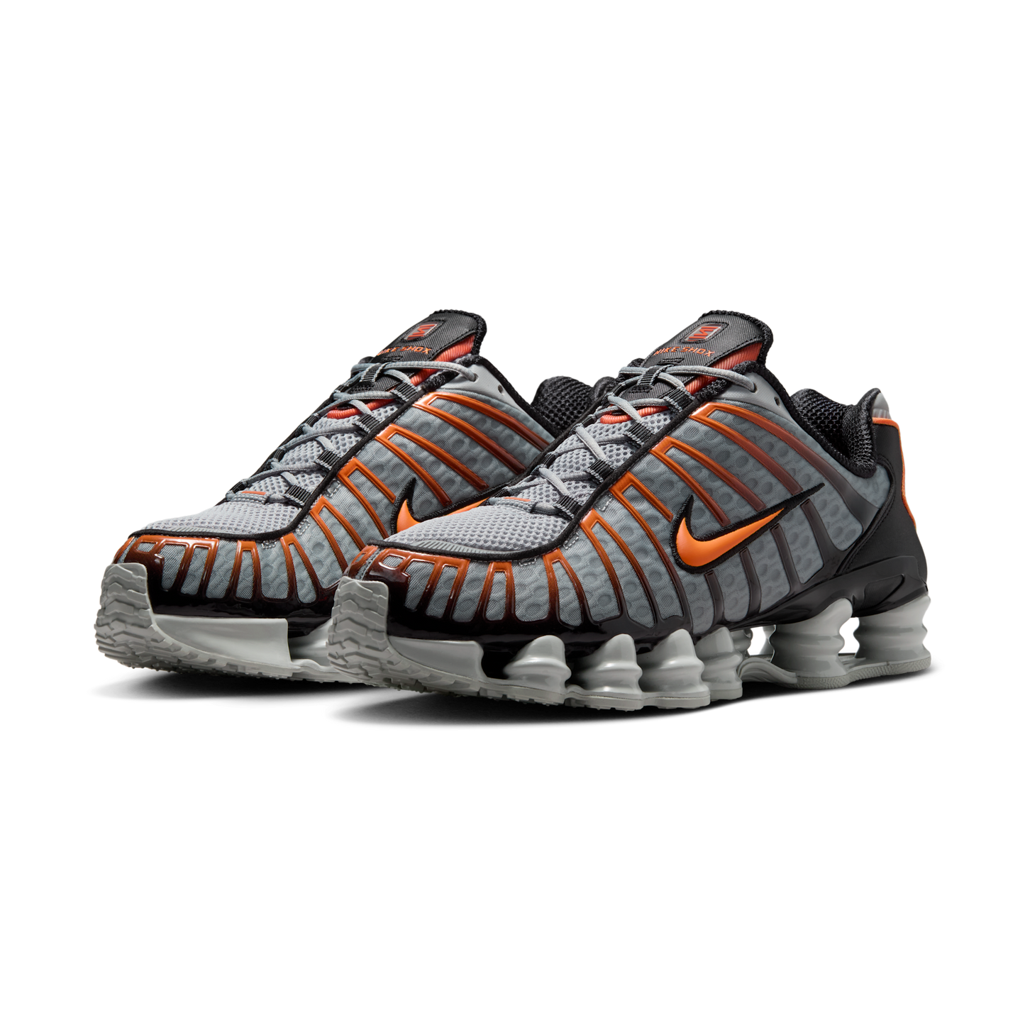 Nike Shox TL Light Smoke Grey Black Bright Mandarin