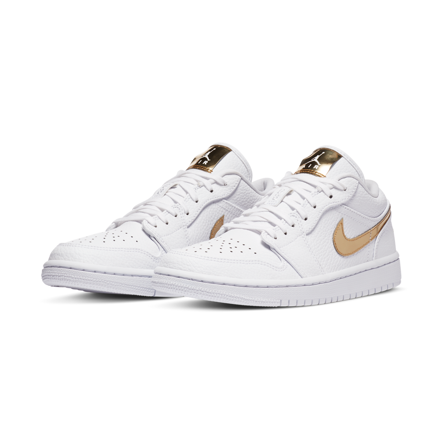 Jordan 1 Low White Metallic Gold (Women's)