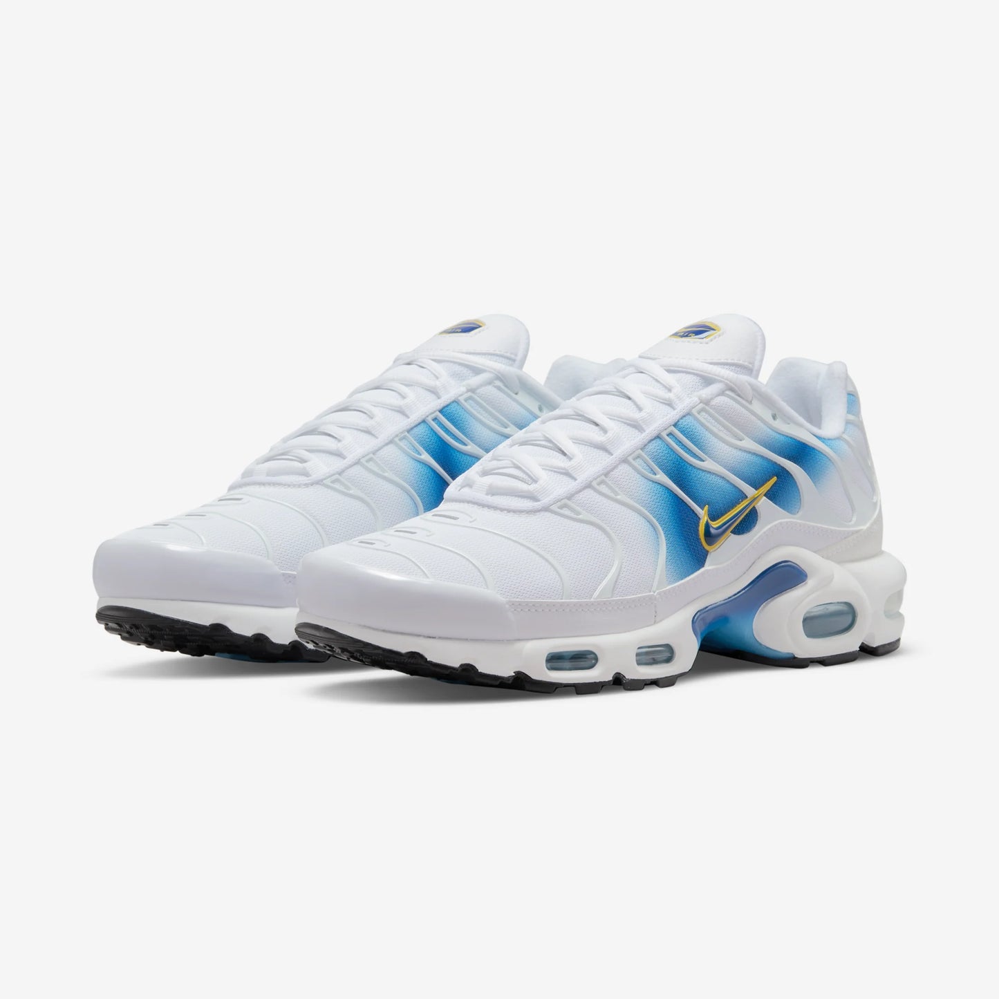 Nike Air Max Plus Spray Paint Swoosh White Blue