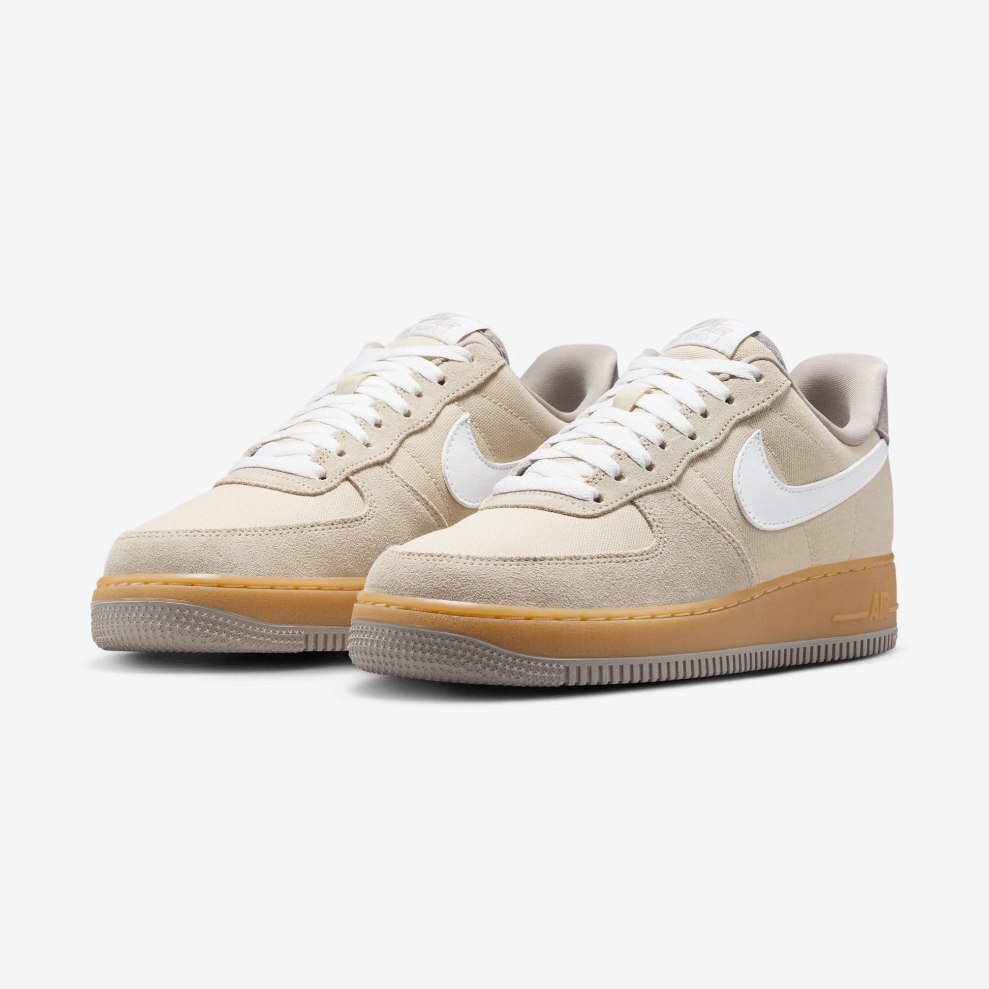 Nike Air Force 1 Low '07 Suede Canvas Khaki (Women's)