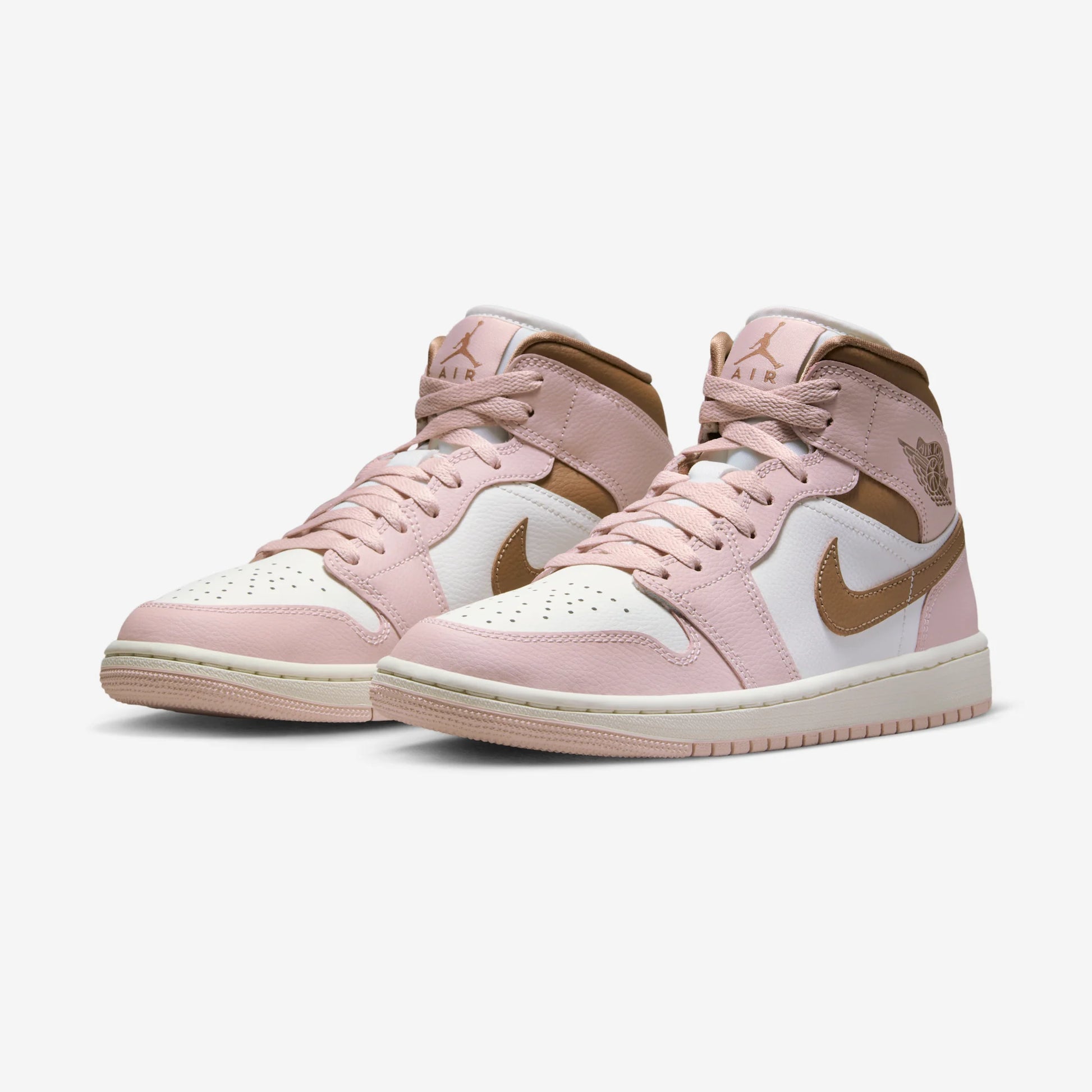Jordan 1 Mid Pink Oxford Brown (Women's)