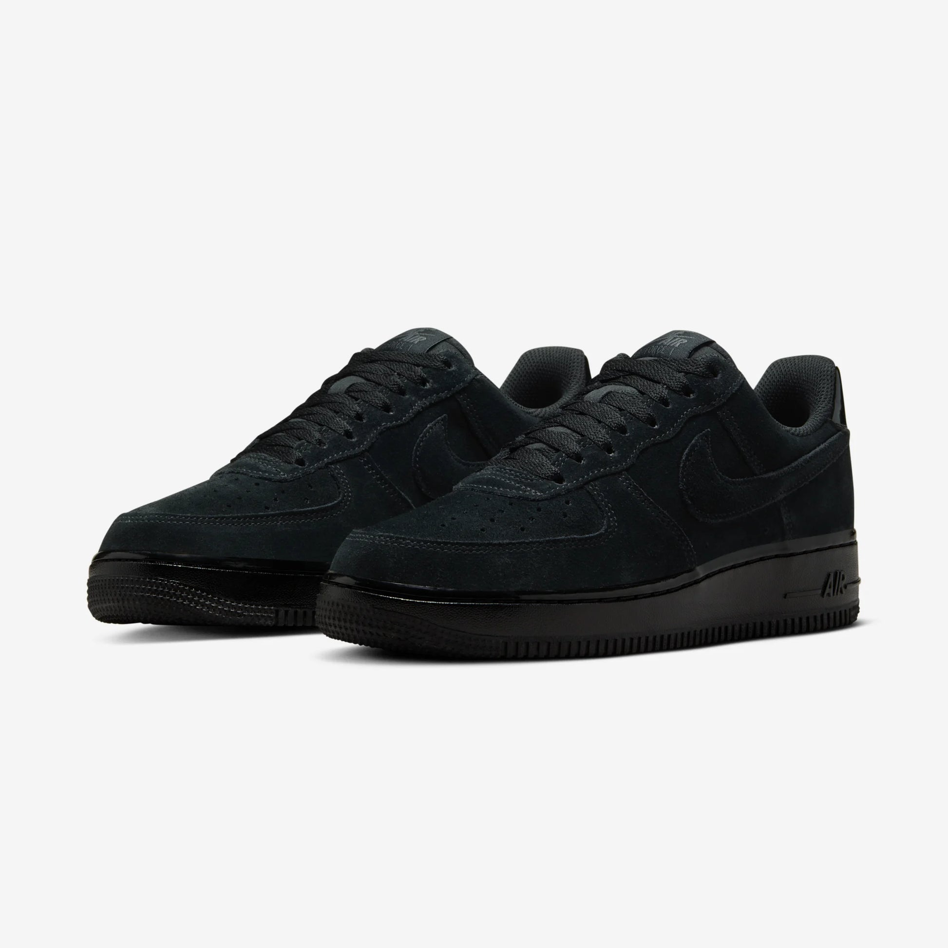 Nike Air Force 1 Low '07 Triple Black Suede (Women's)