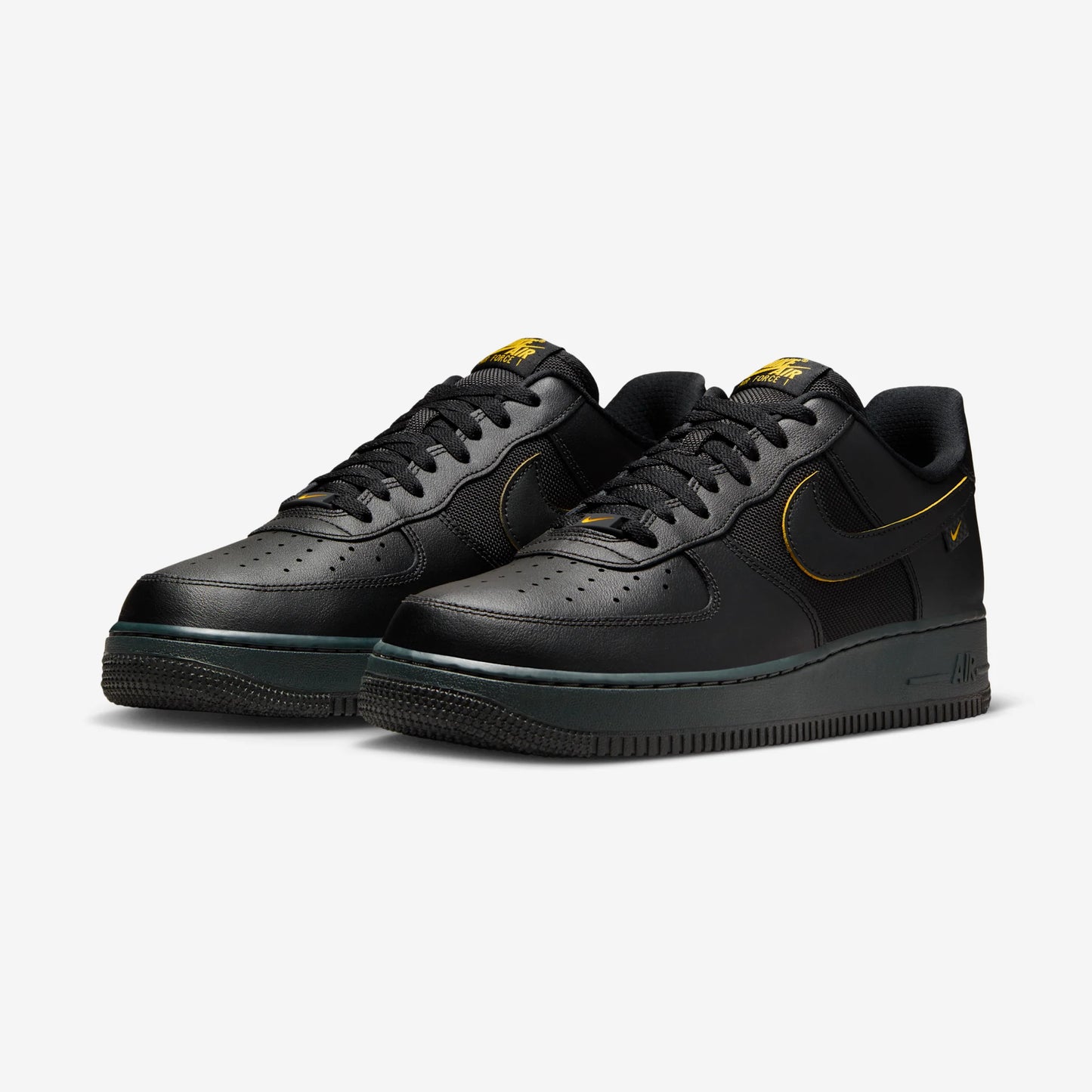 Nike Air Force 1 Low '07 Ballistic Mesh Black University Gold