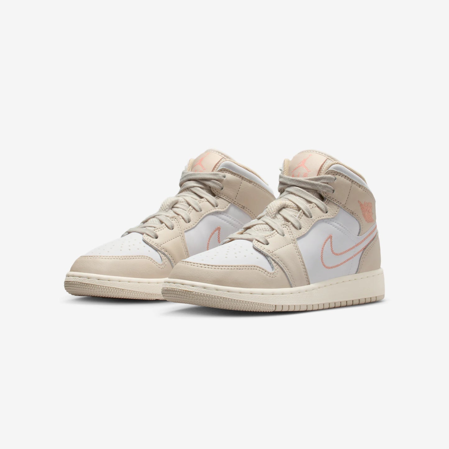 Jordan 1 Mid SE Sand Drift White Madder Root (GS)