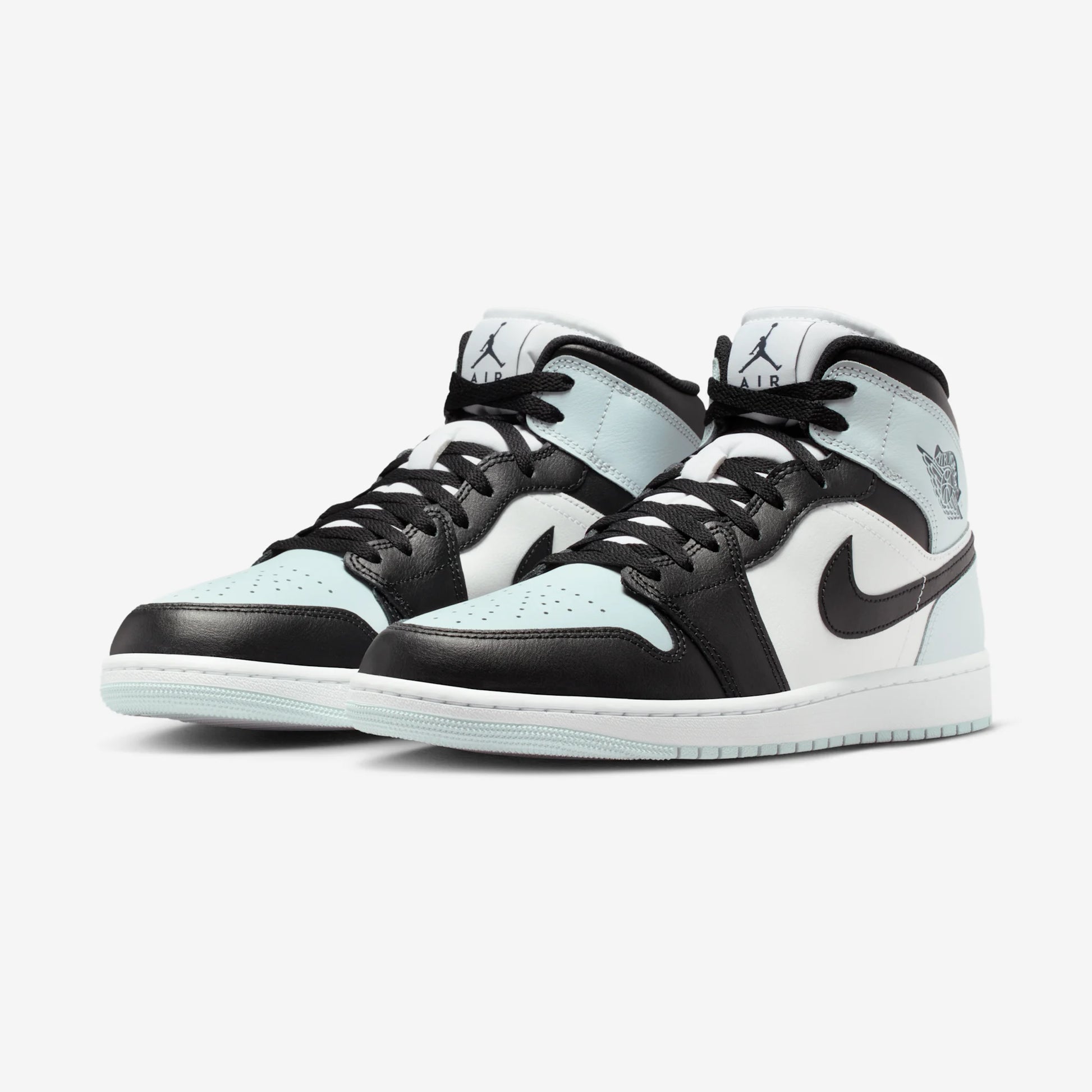 Jordan 1 Mid Black Aura Squadron Blue