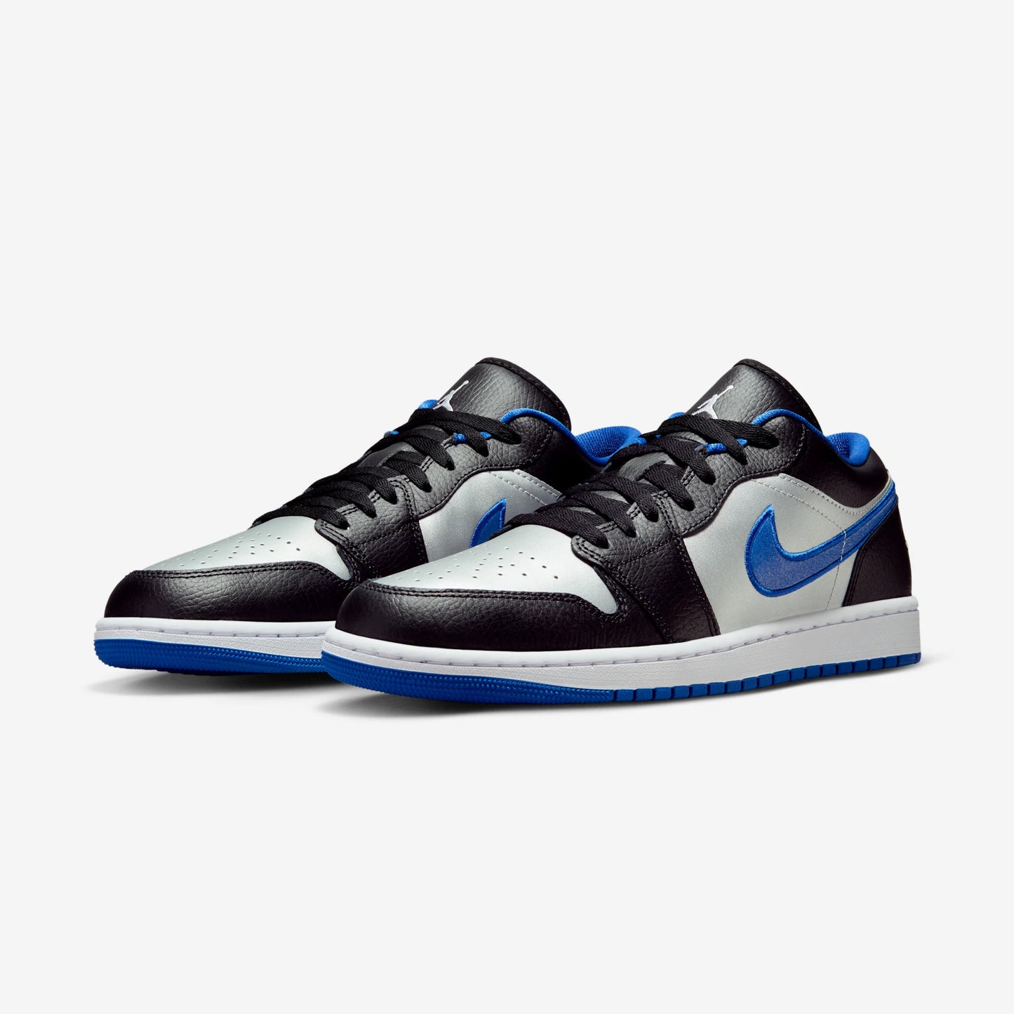 Jordan 1 Low Black Game Royal Metallic Platinum