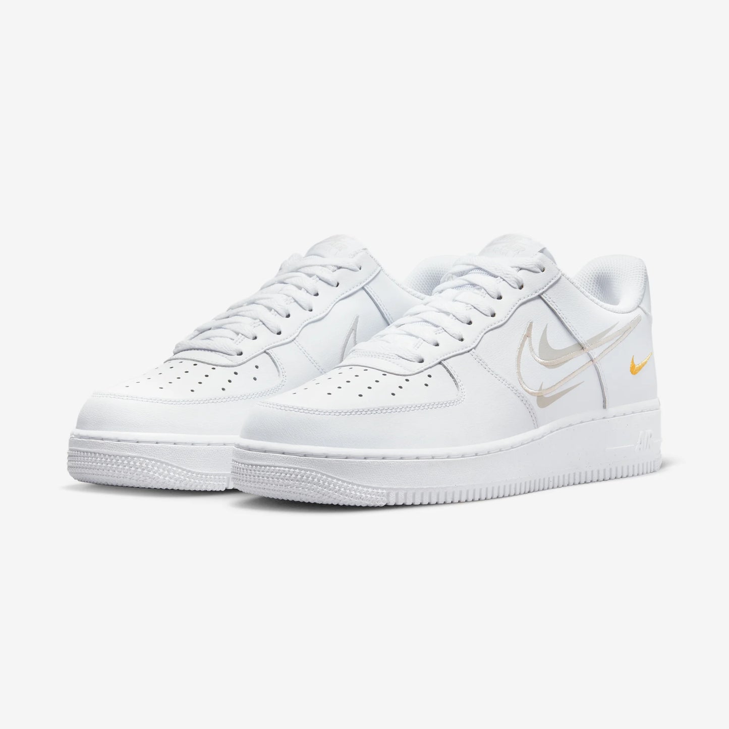 Nike Air Force 1 Low Multi-Swoosh White Yellow