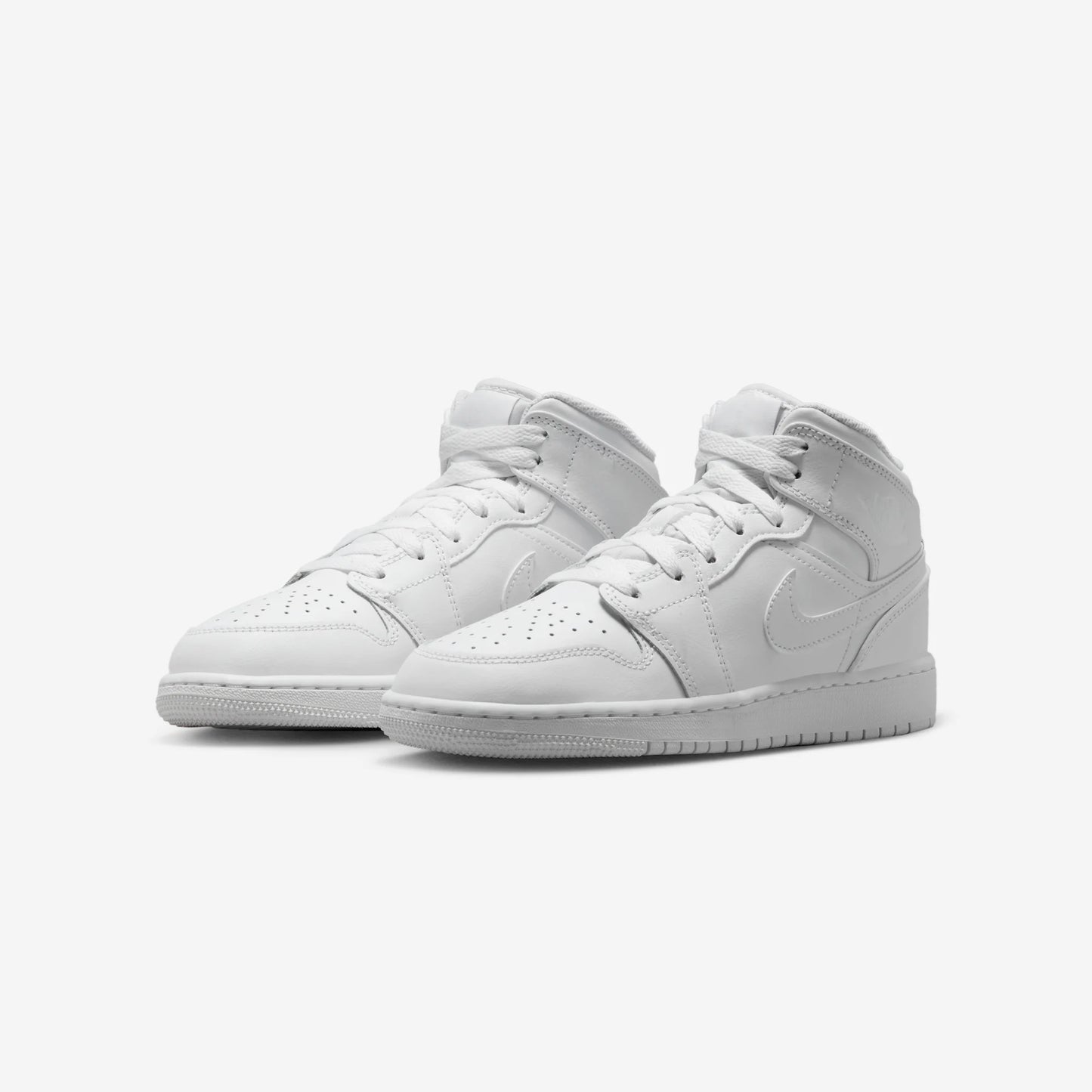 Jordan 1 Mid Triple White (2023) (GS)