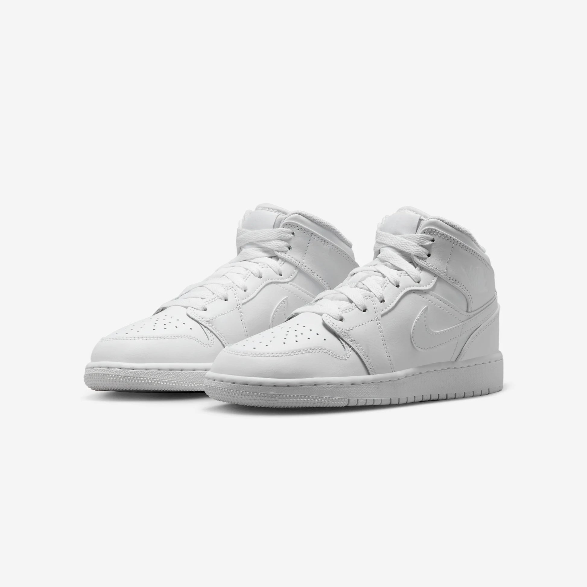 Jordan 1 Mid Triple White (2023) (GS)
