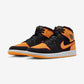 Jordan 1 Mid Fat Tongue Black Orange