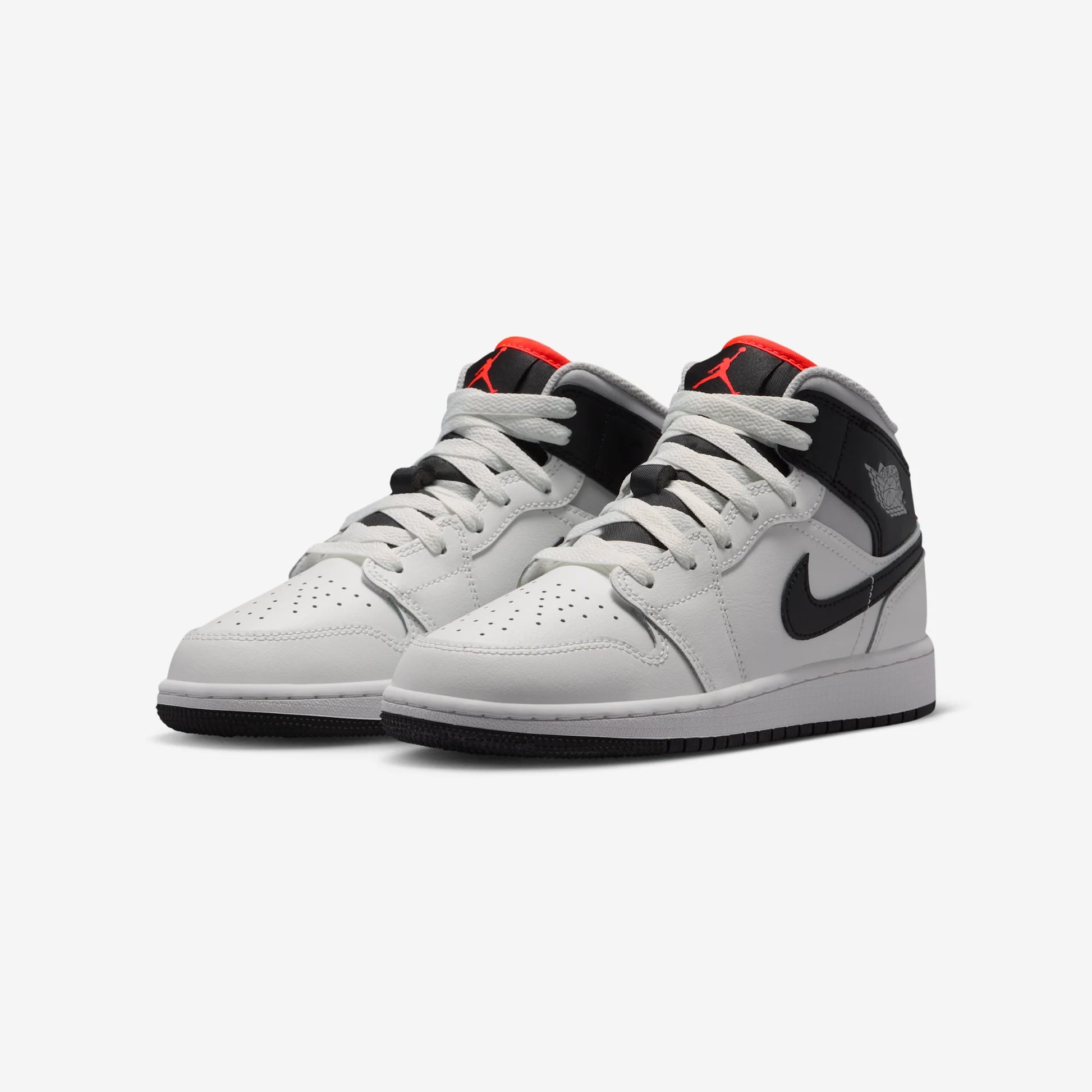 Jordan 1 Mid Summit White Infrared Black (GS)