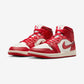 Jordan 1 Mid SE Red Cracked Leather (Women's)