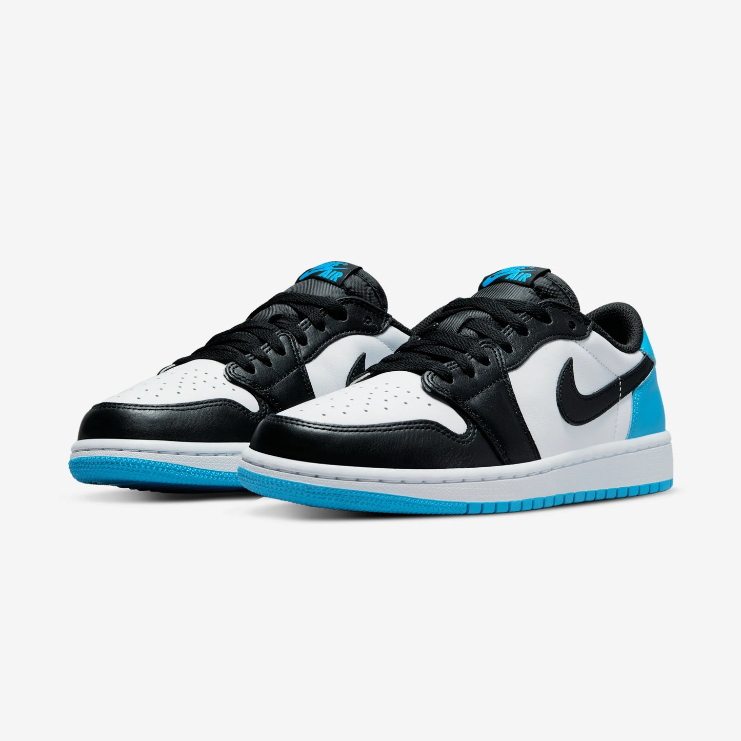 Jordan 1 Retro Low OG Black Dark Powder Blue (Women's)