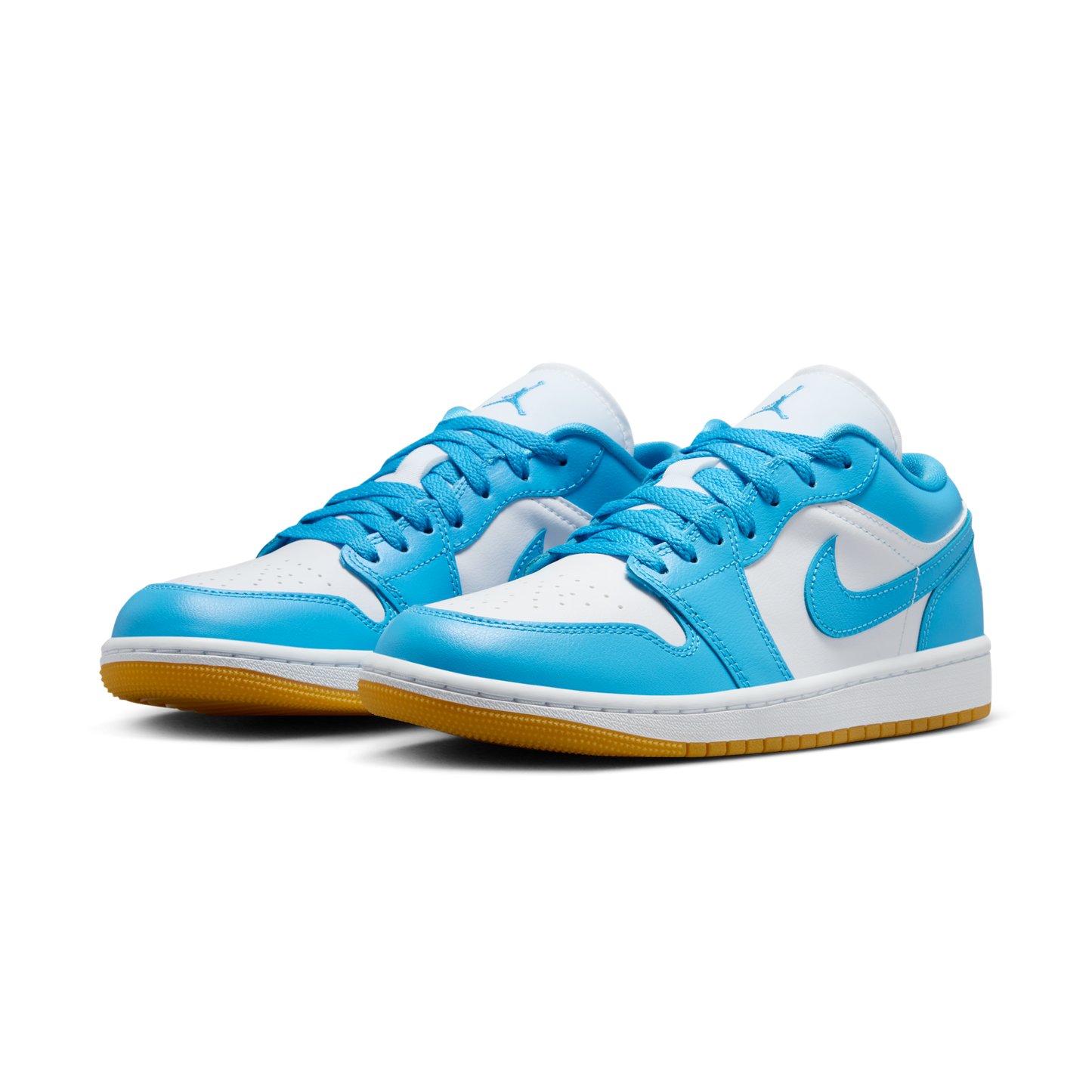 Jordan 1 Low White Gum Light Brown Dark Powder Blue (Women's)