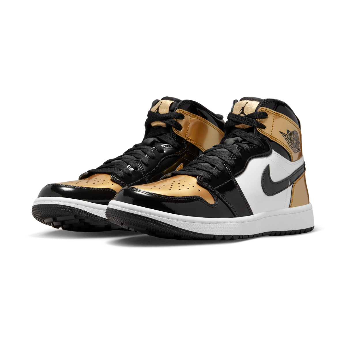 Jordan 1 Retro High Golf Patent Gold Toe