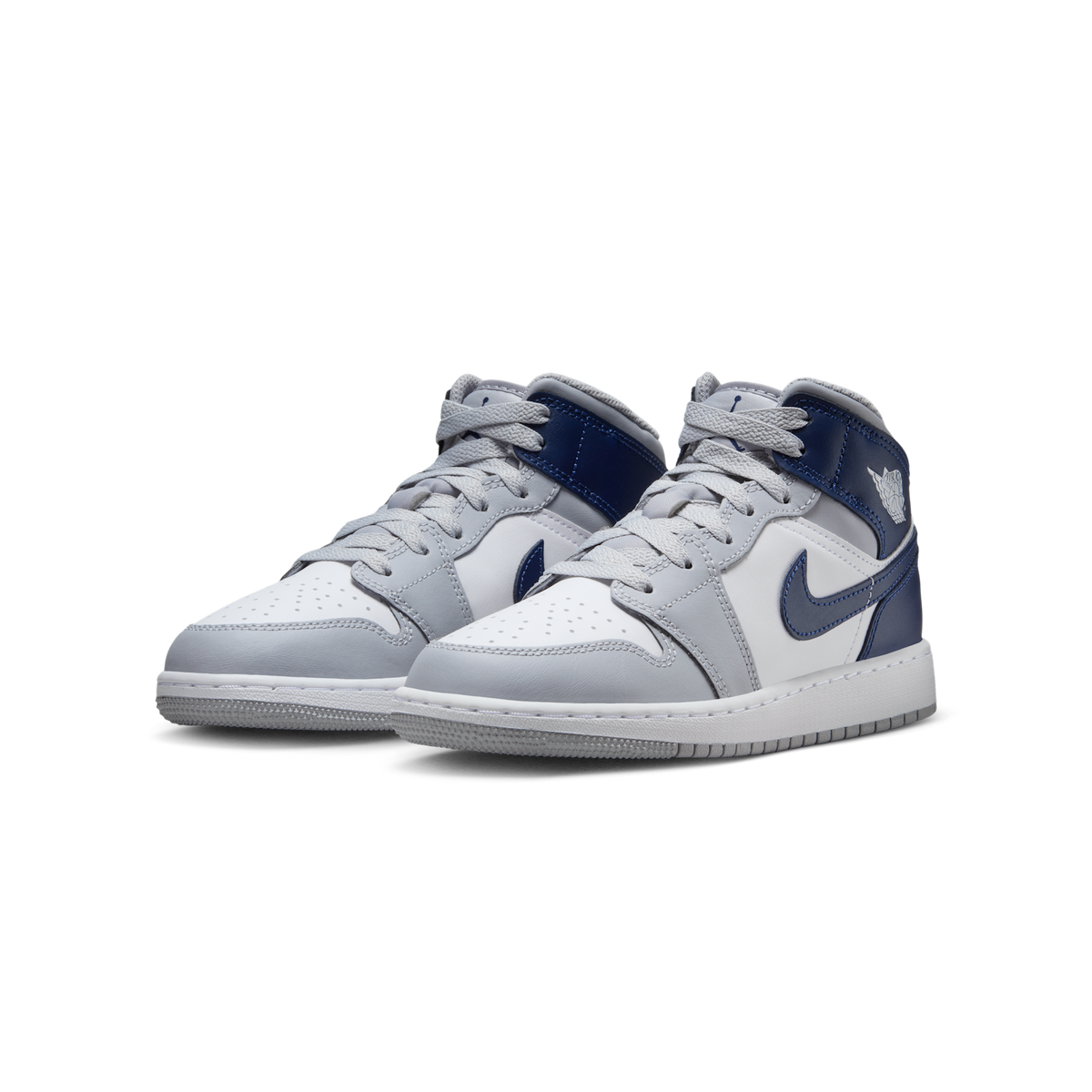 Jordan 1 Mid Wolf Grey Midnight Navy