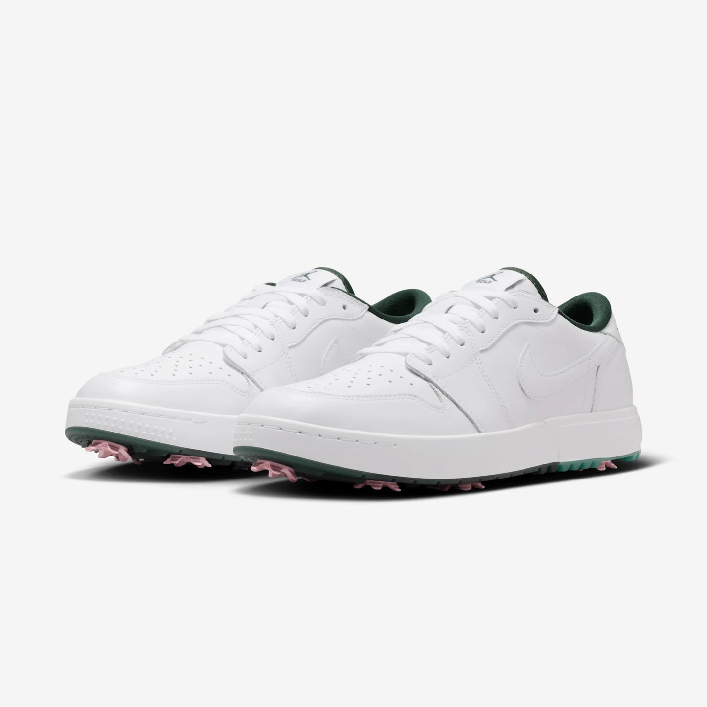Jordan 1 Low Golf Spiked White Fir Elemental Pink
