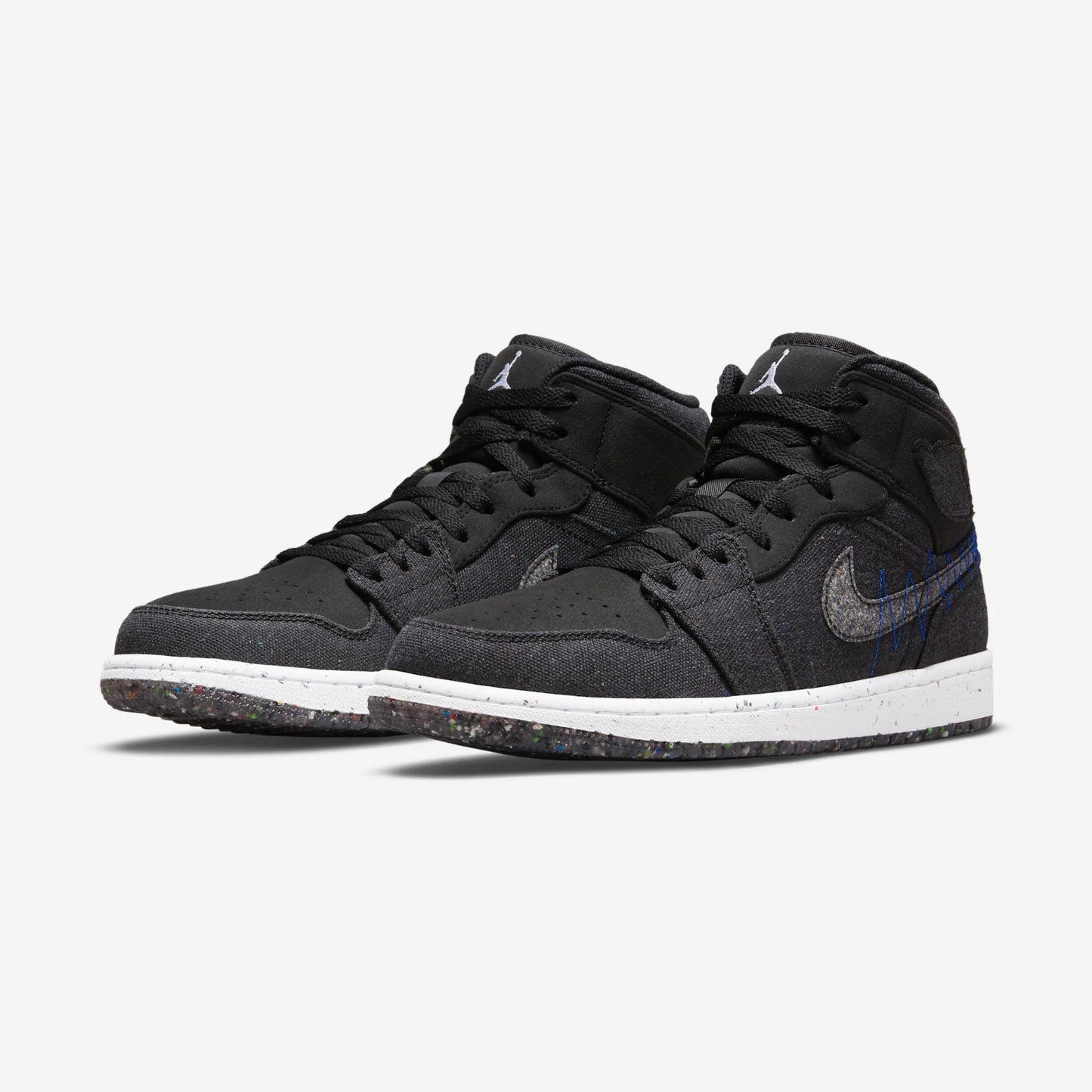 Jordan 1 Mid Crater Black