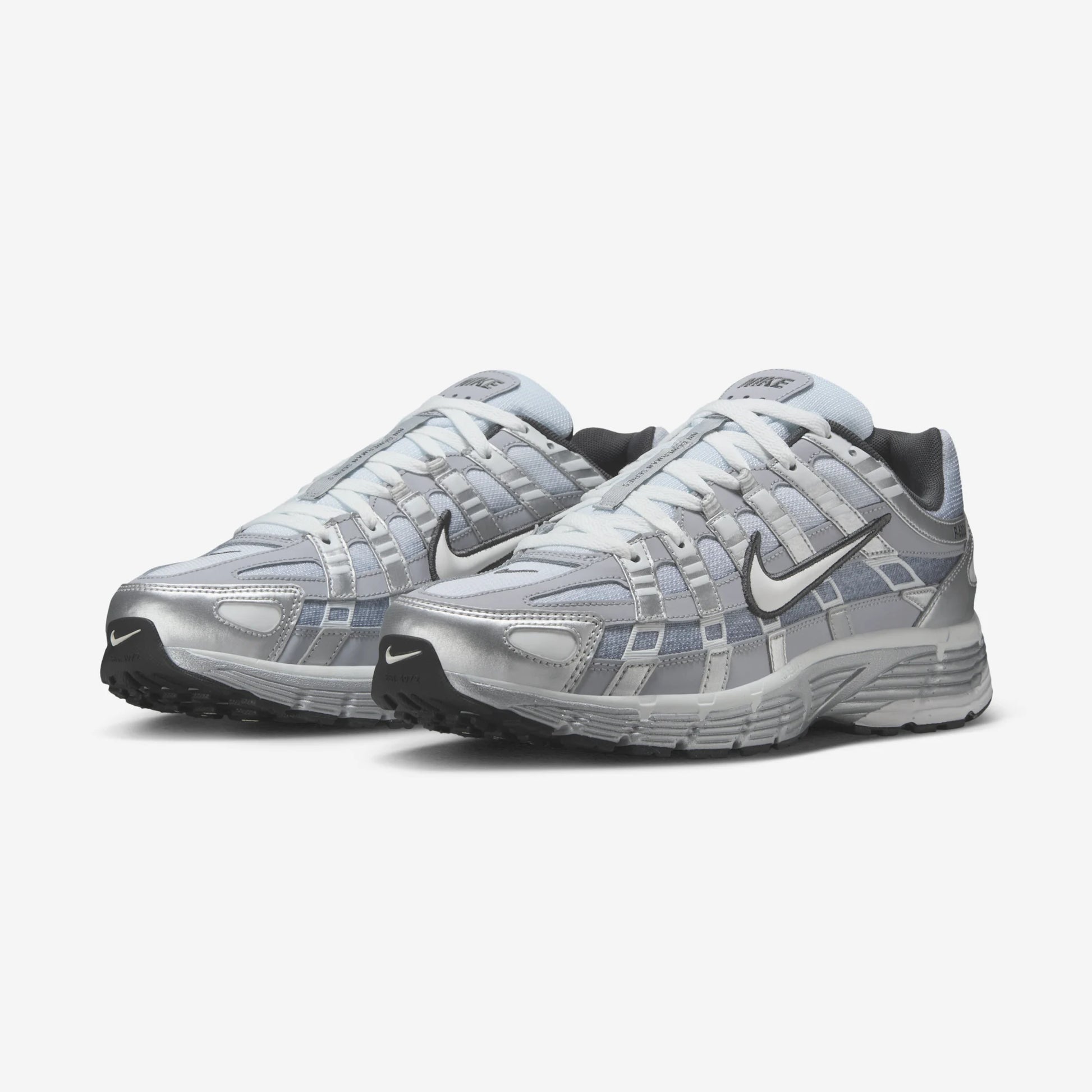 Nike P-6000 Metallic Silver Summit White-Wolf Grey