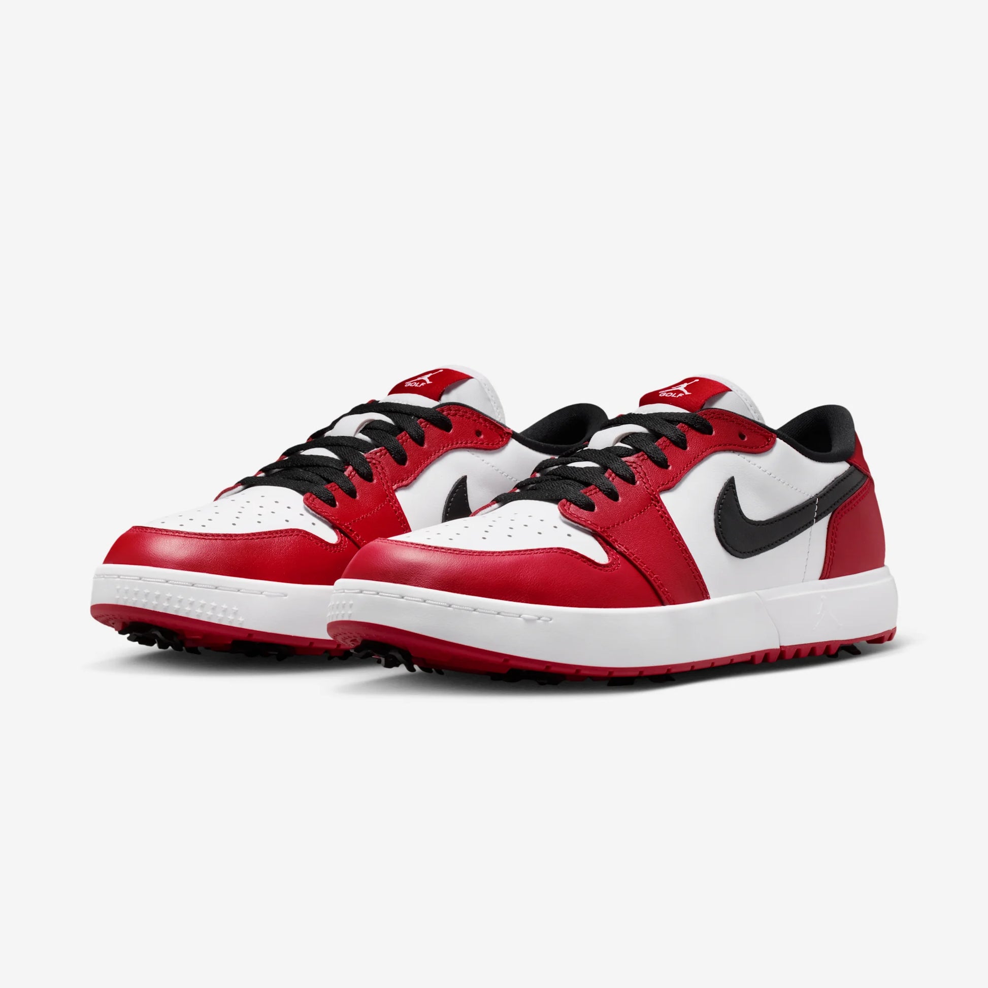 Jordan 1 Low Golf Spiked Varsity Red White Black