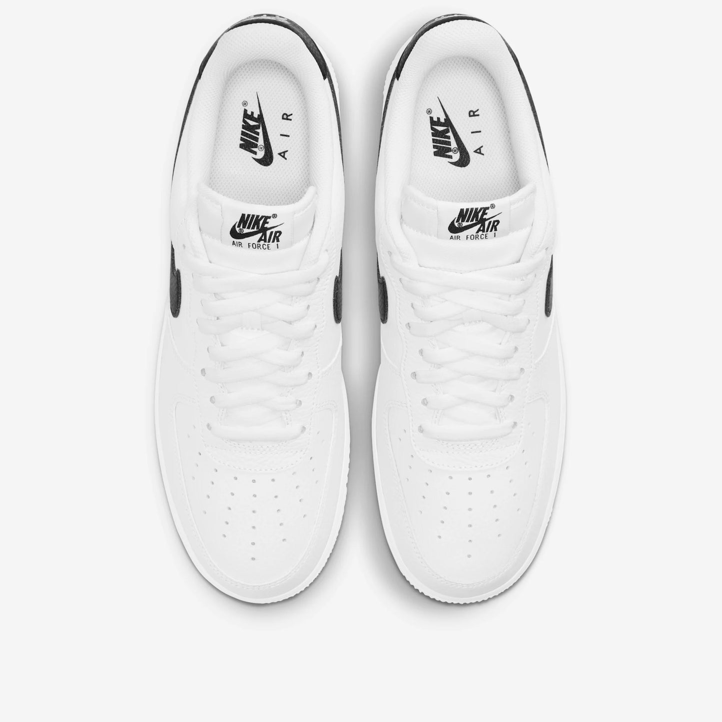 Nike Air Force 1 Low '07 White Black Pebbled Leather