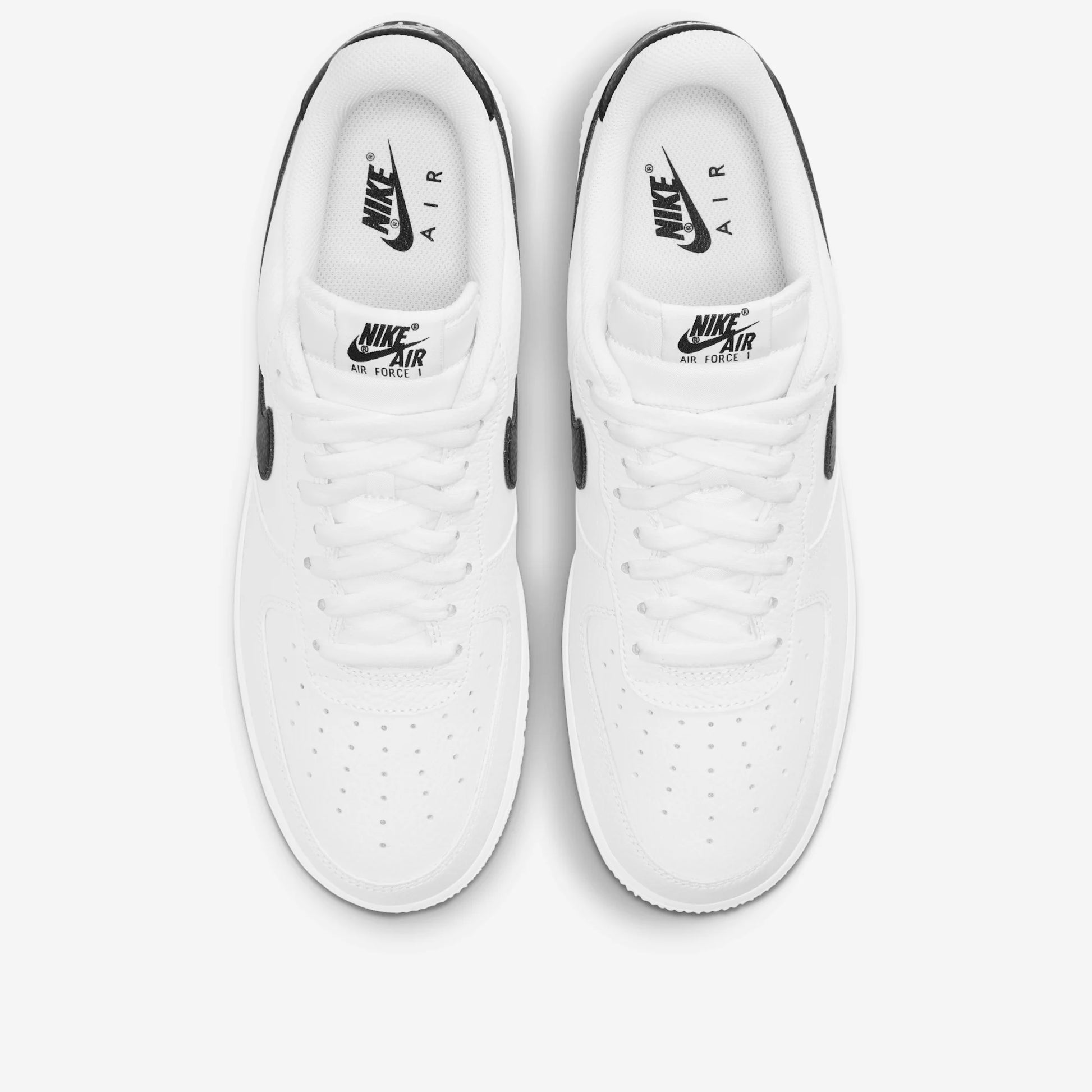 Nike Air Force 1 Low '07 White Black Pebbled Leather