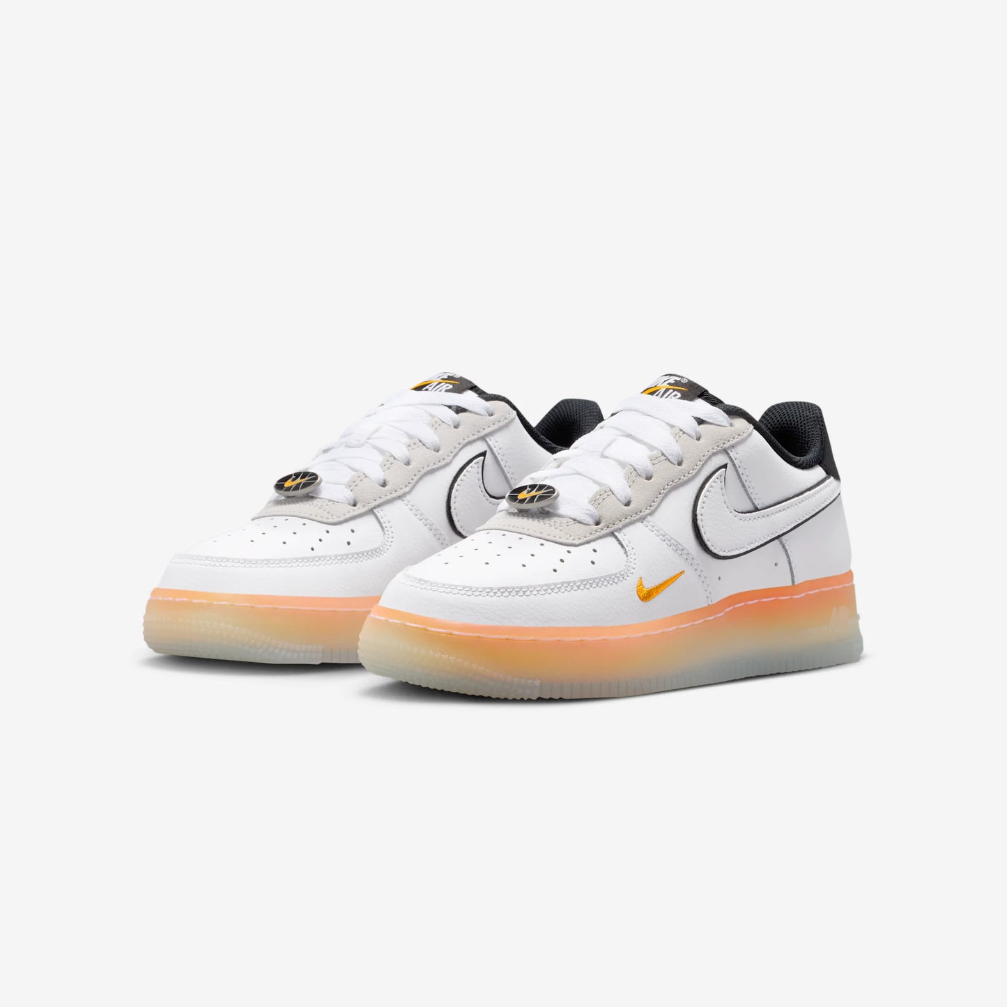 Nike Air Force 1 Low White Black Orange Peel (GS)