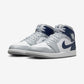 Jordan 1 Mid Wolf Grey Midnight Navy