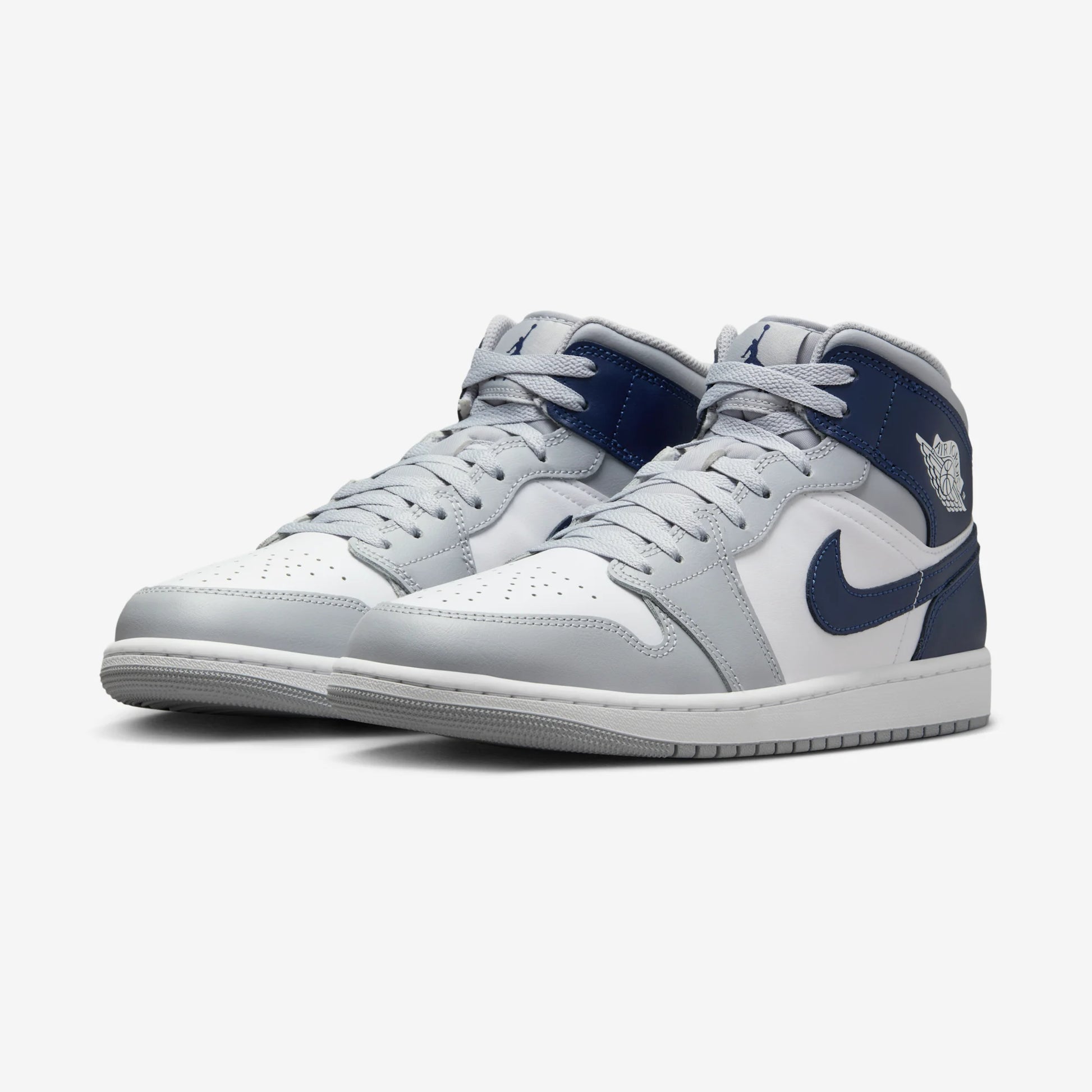 Jordan 1 Mid Wolf Grey Midnight Navy
