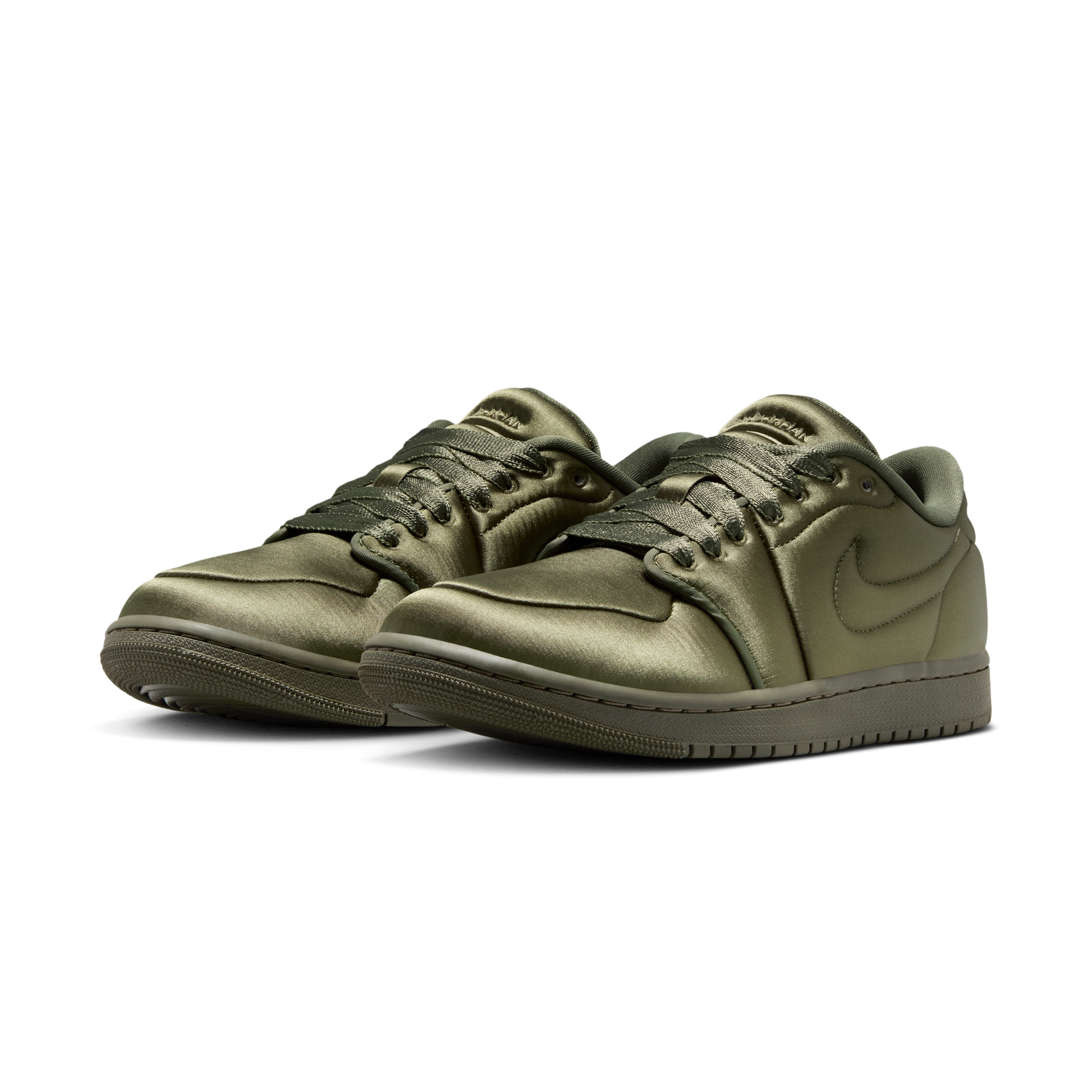 Jordan 1 Low Method of Make Satin Medium Olive (Women's)