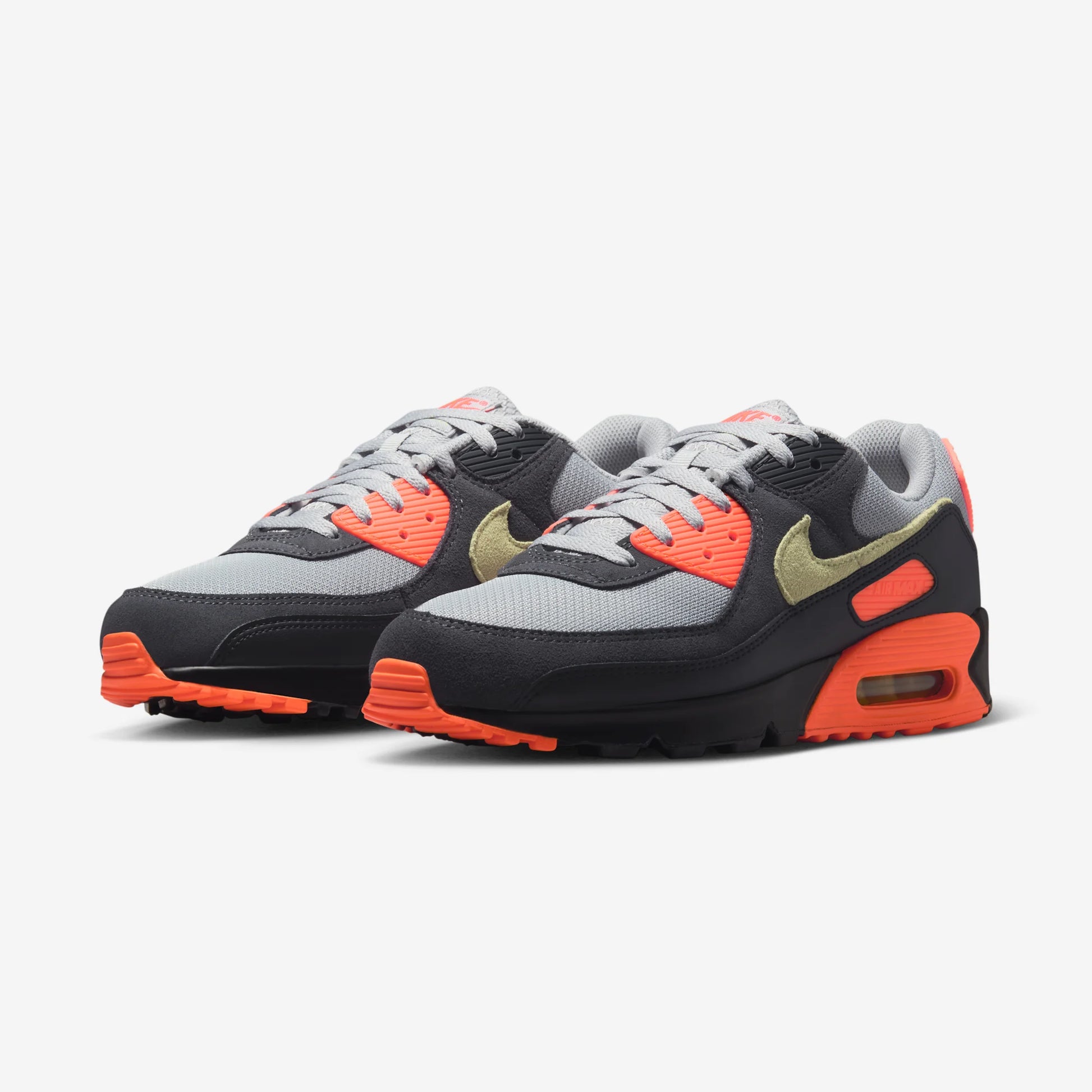 Nike Air Max 90 Light Smoke Grey Hyper Crimson Limelight