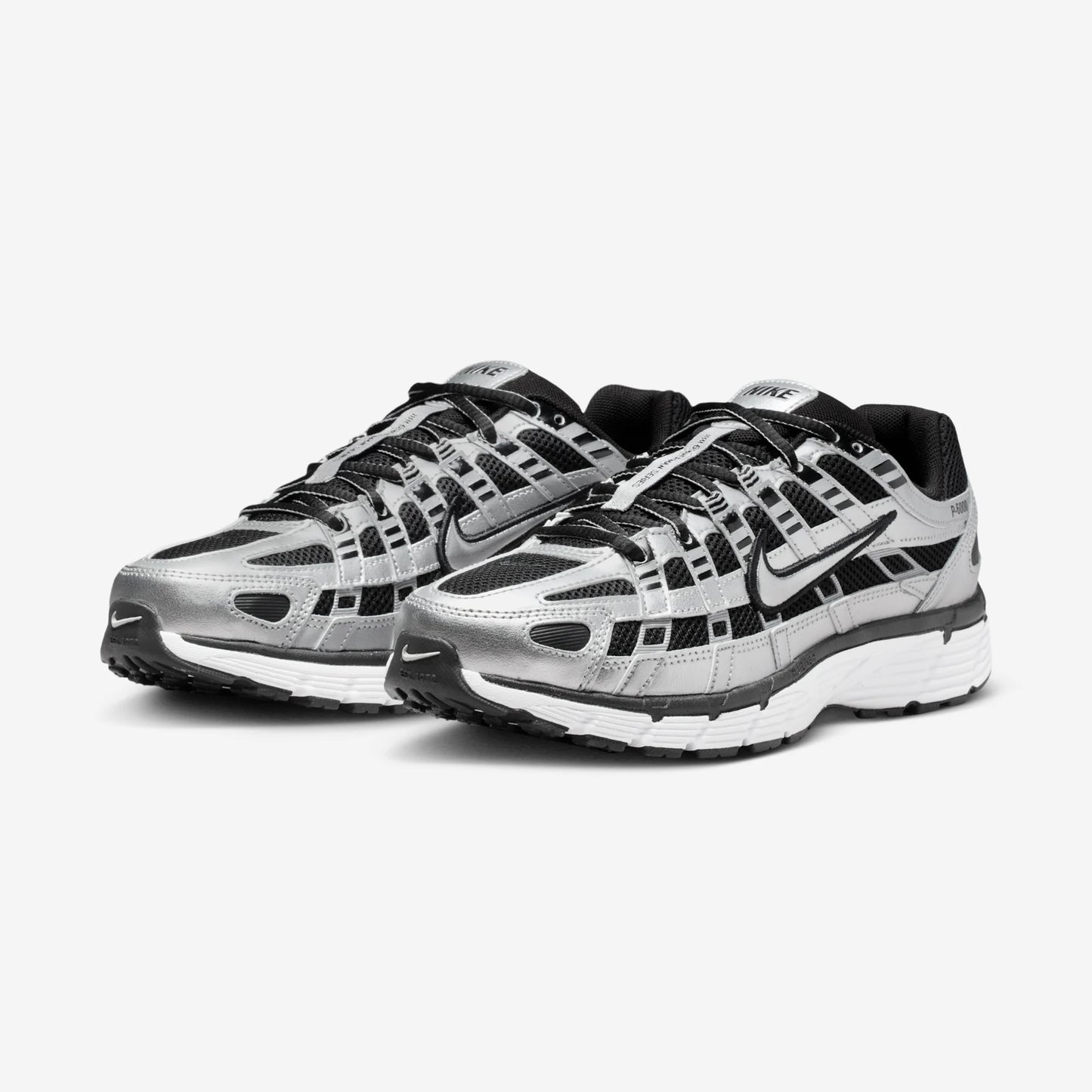 Nike P-6000 Metallic Silver Black White (Women's)