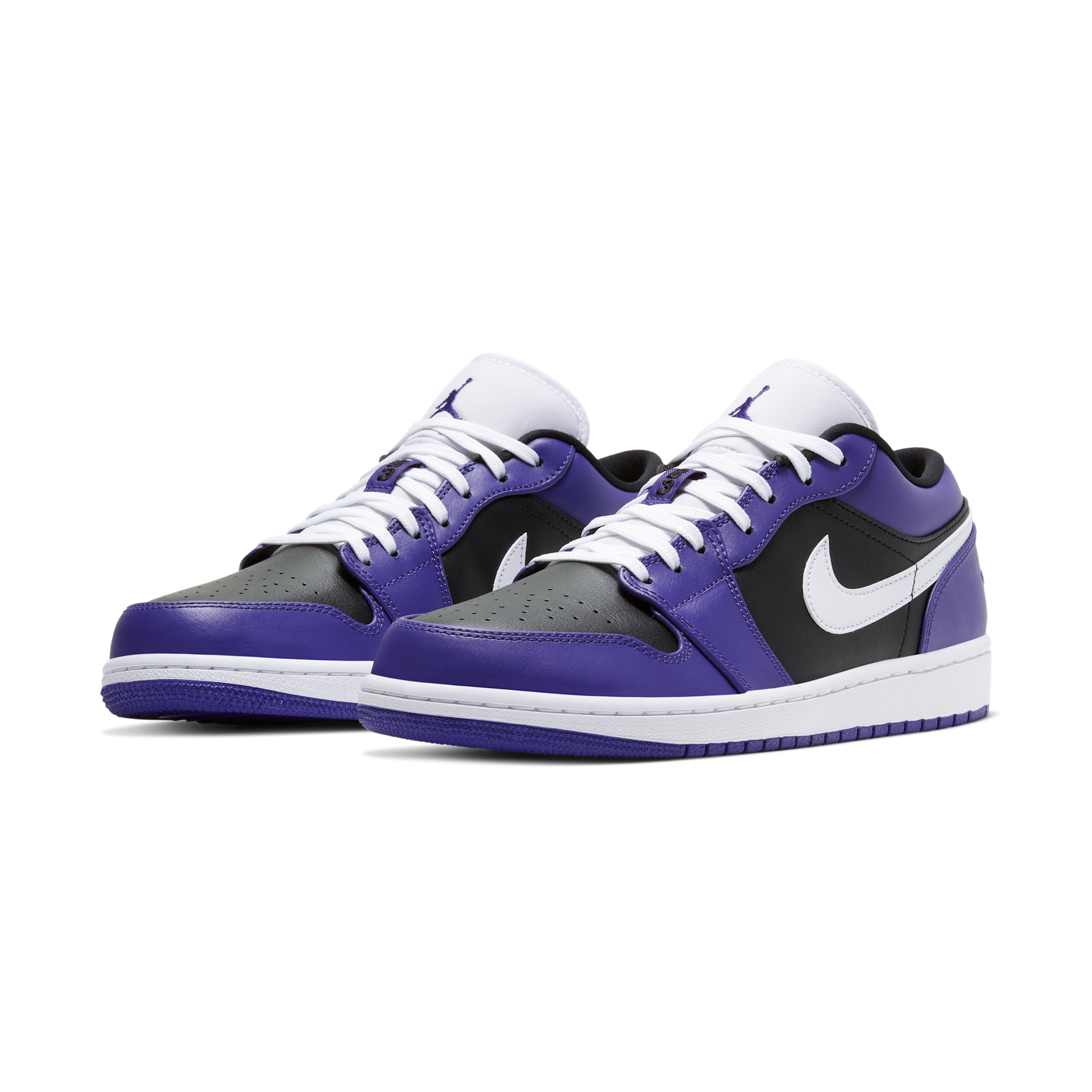 Jordan 1 Low Court Purple Black