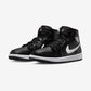 Jordan 1 Mid Black White (Women's)