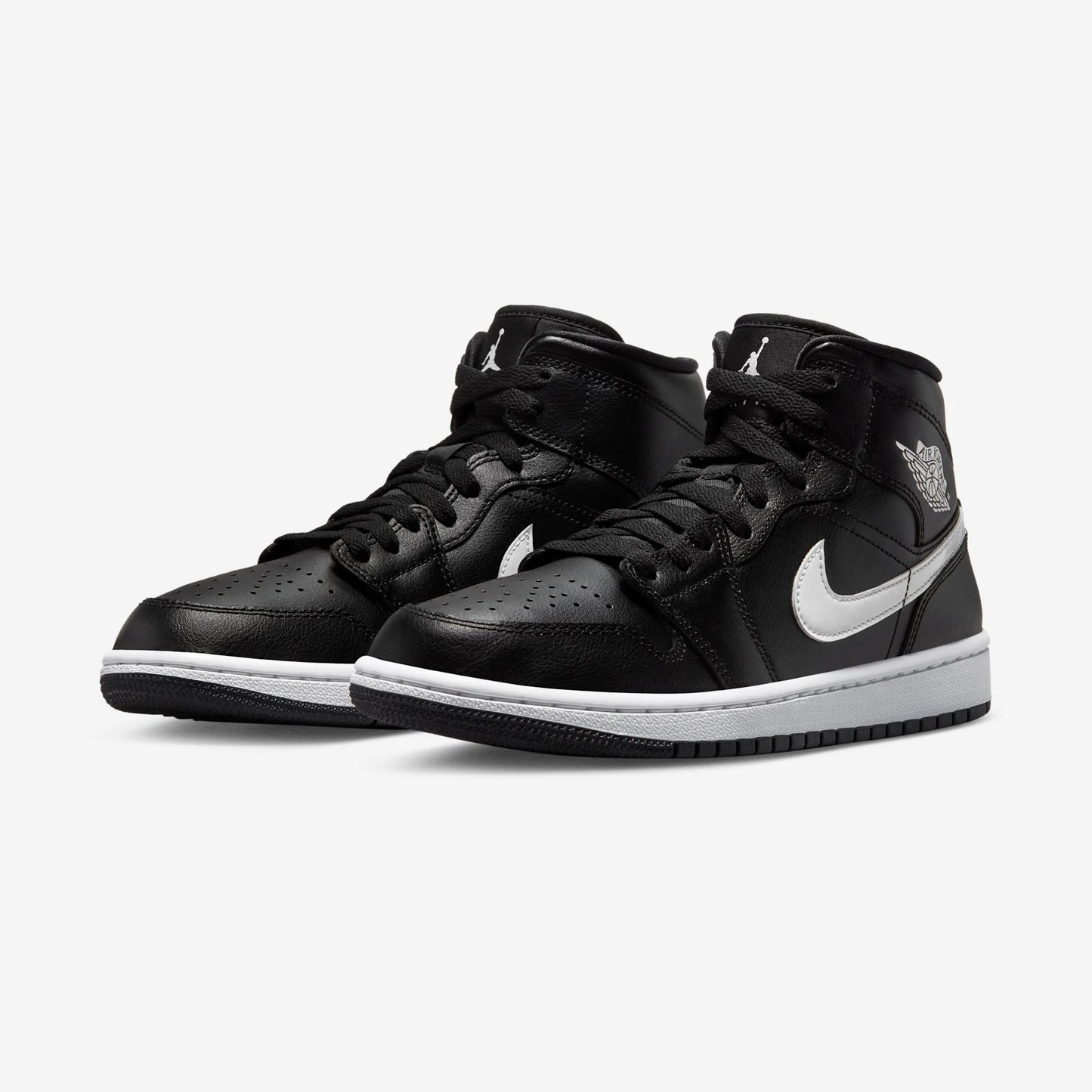 Jordan 1 Mid Black White (Women's)