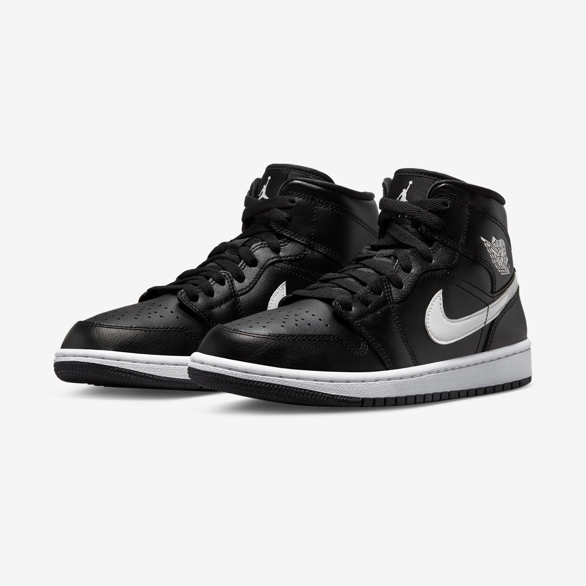 Jordan 1 Mid Black White (Women's)