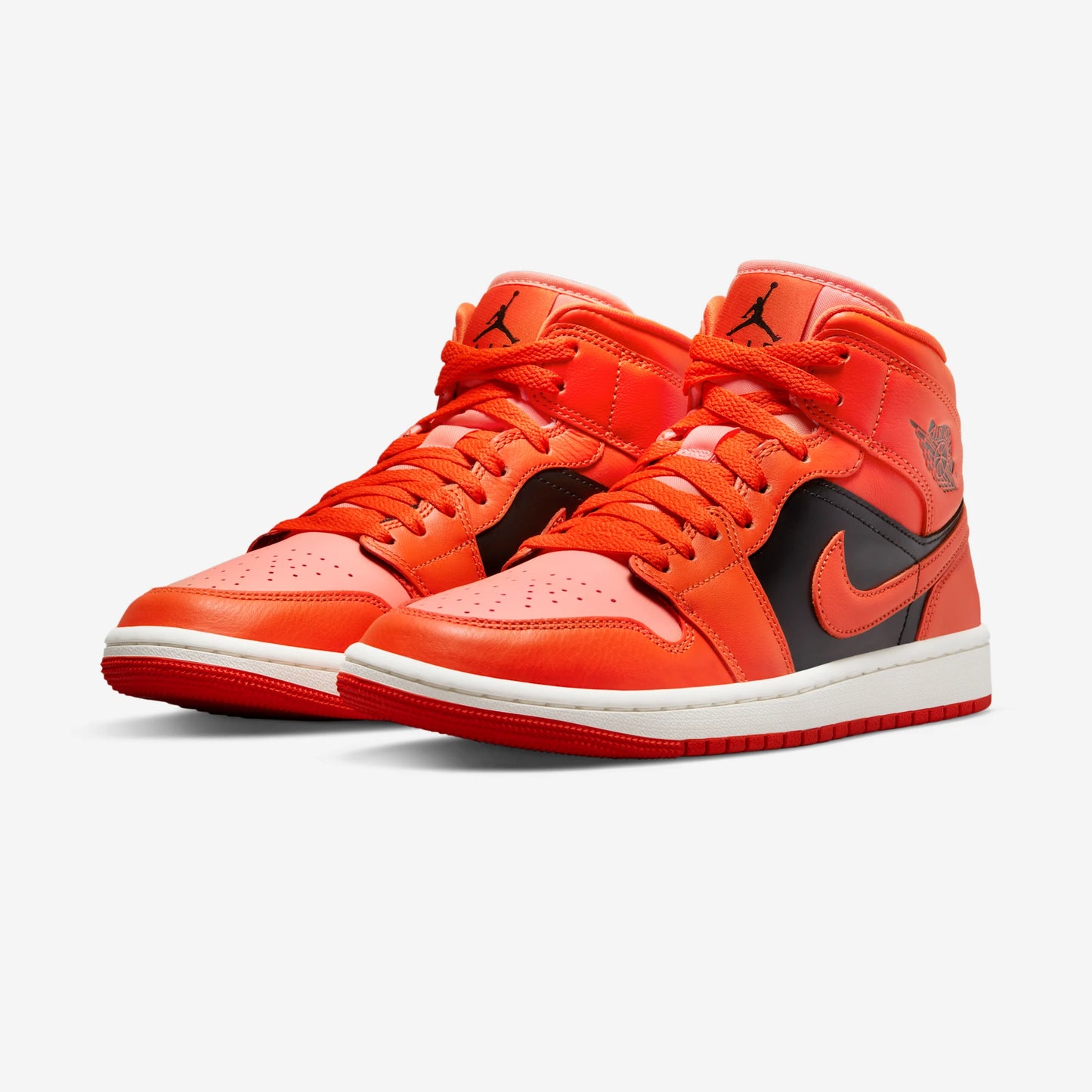 Jordan 1 Mid SE Rush Orange Crimson Bliss (Women's)