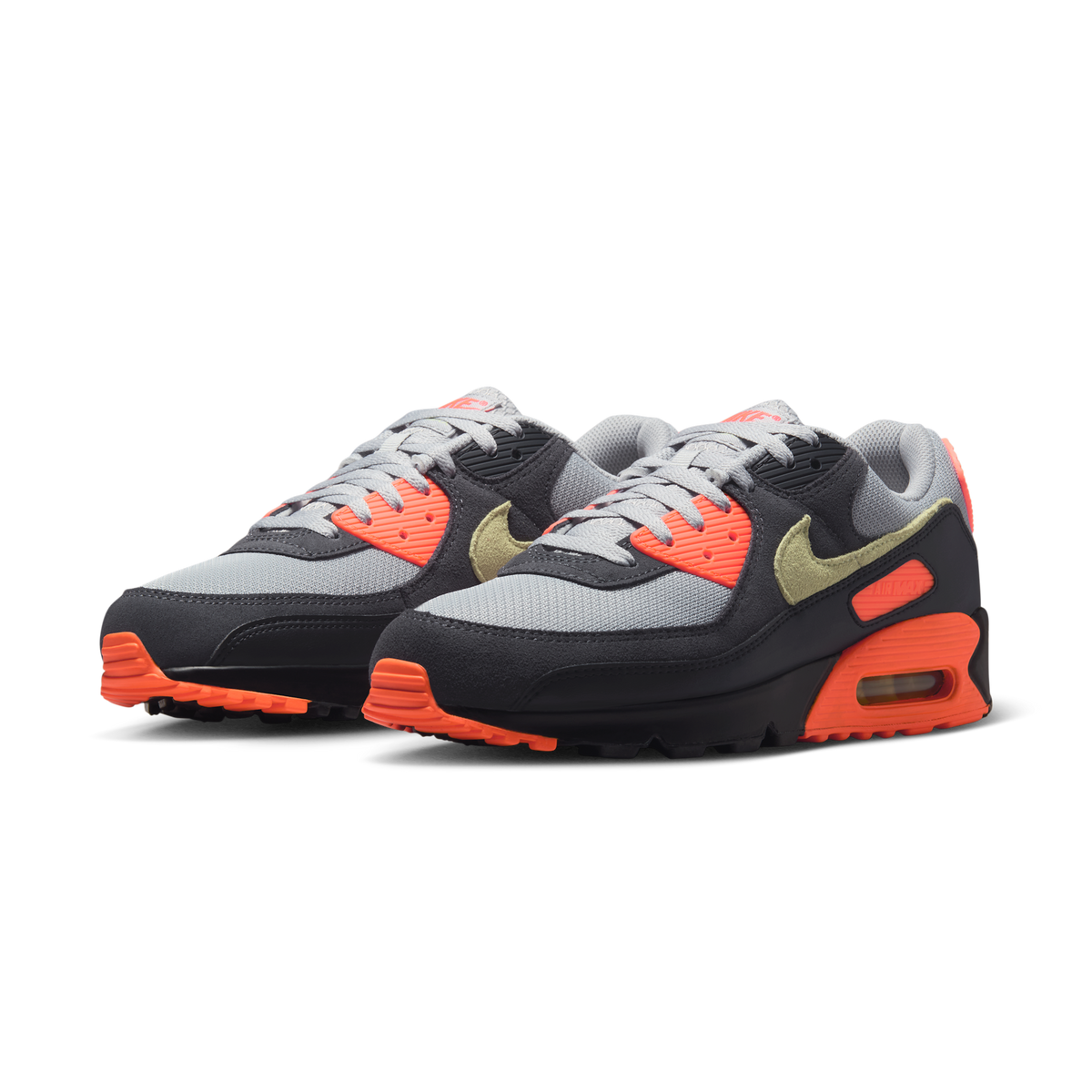 Nike Air Max 90 Light Smoke Grey Hyper Crimson Limelight